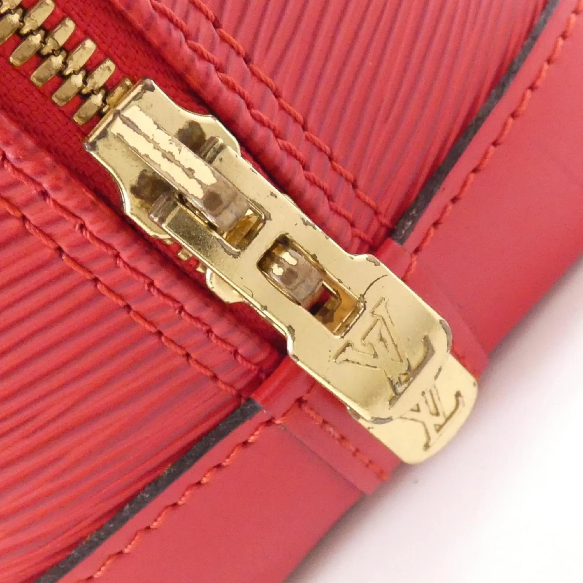 LOUIS VUITTON Red Alma Bag