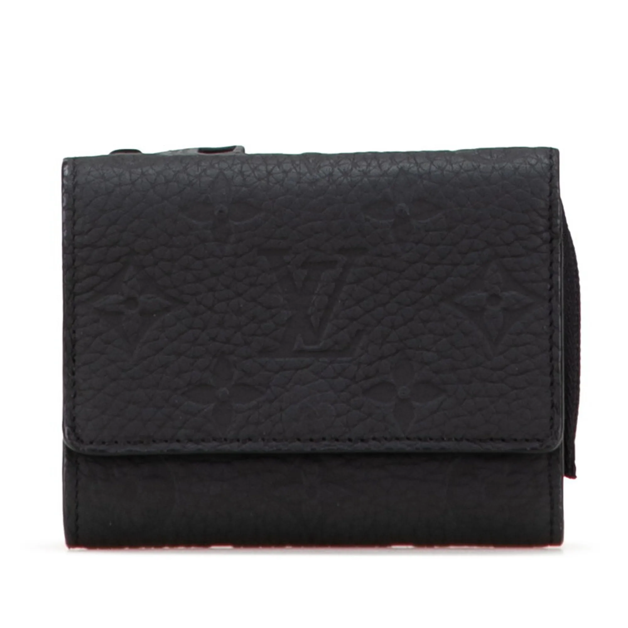 LOUIS VUITTON Black Monogram Leather Wallet