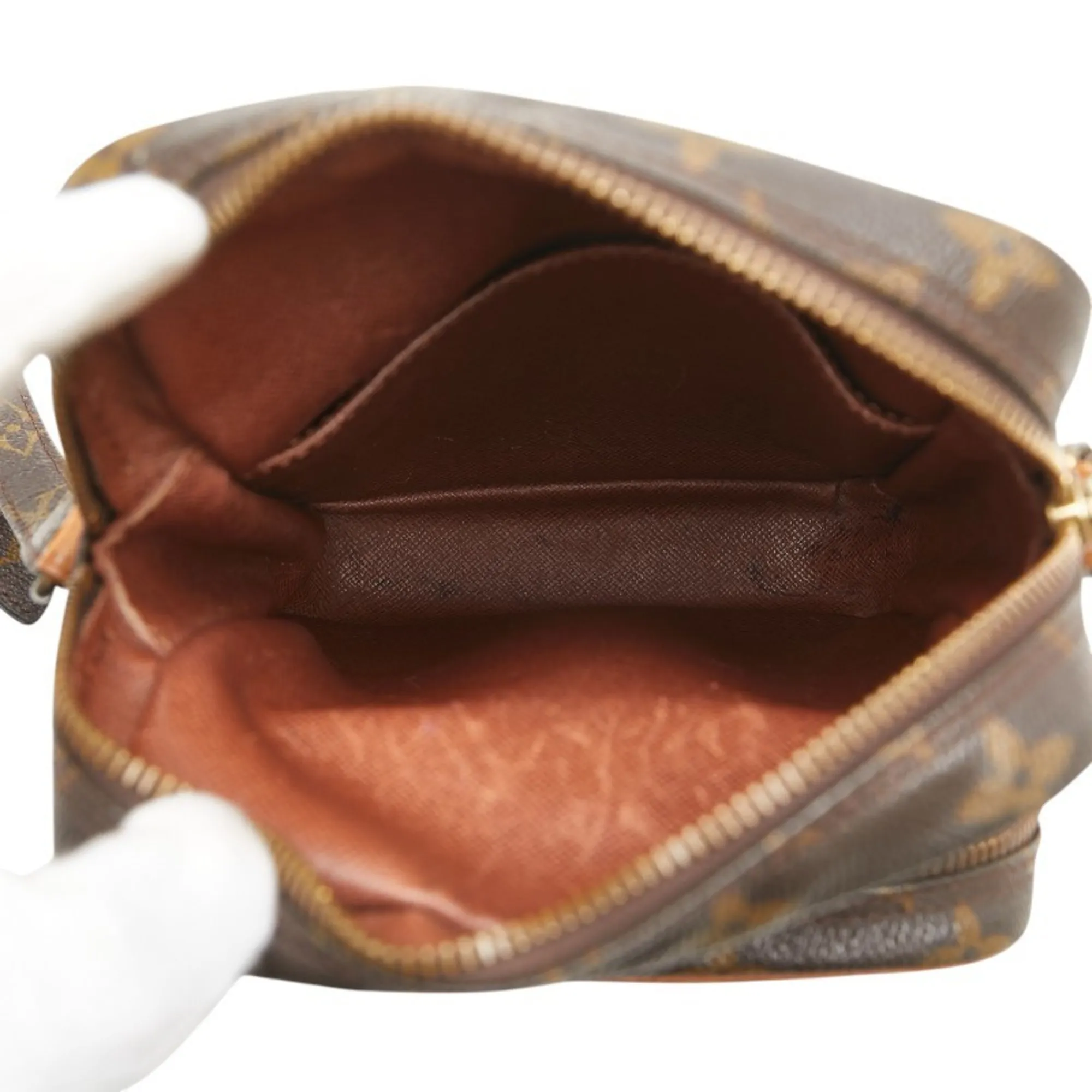 LOUIS VUITTON Brown Monogram Leather Shoulder Bag