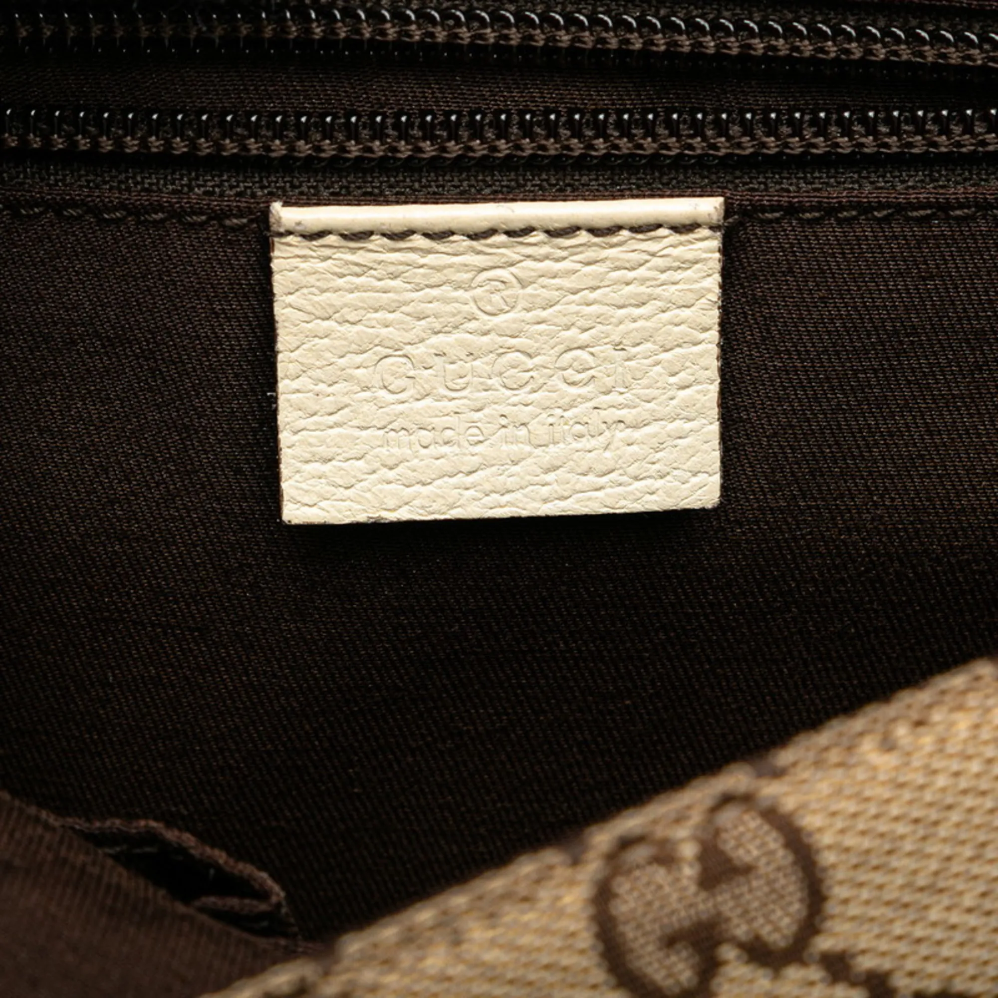 GUCCI Brown Leather Shoulder Bag