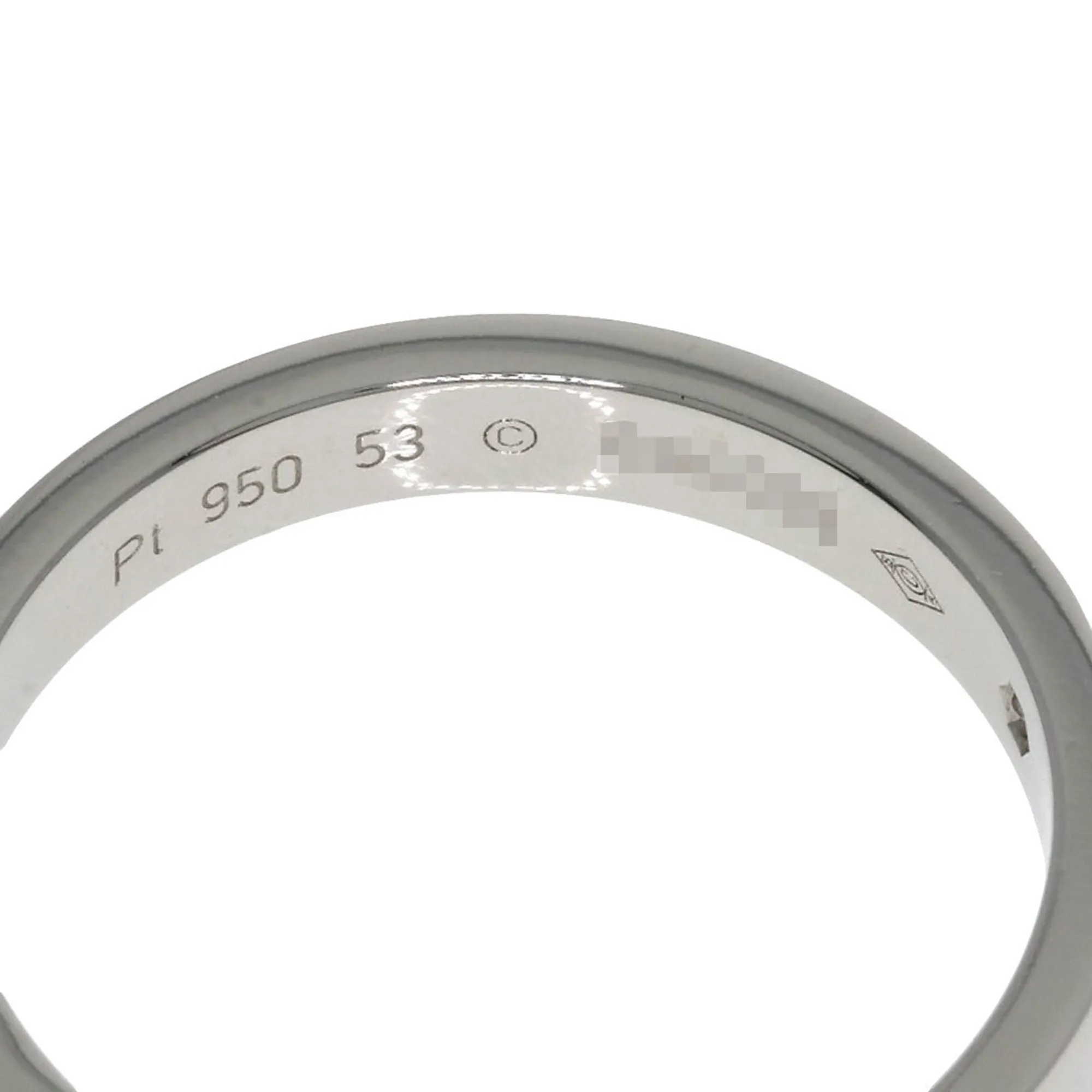 CARTIER Silver Diamond Ring #53