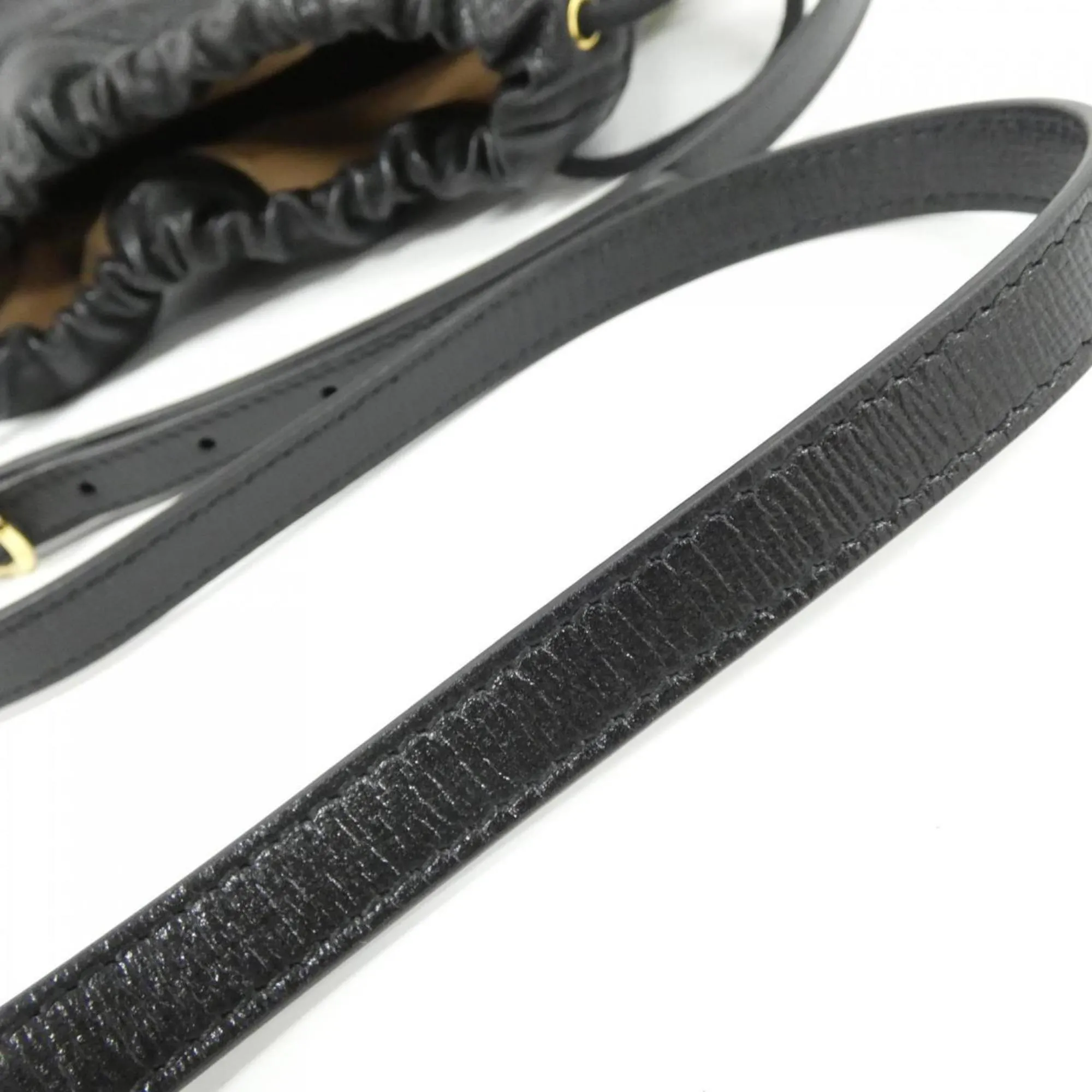 GUCCI Black Horsebit Shoulder Bag