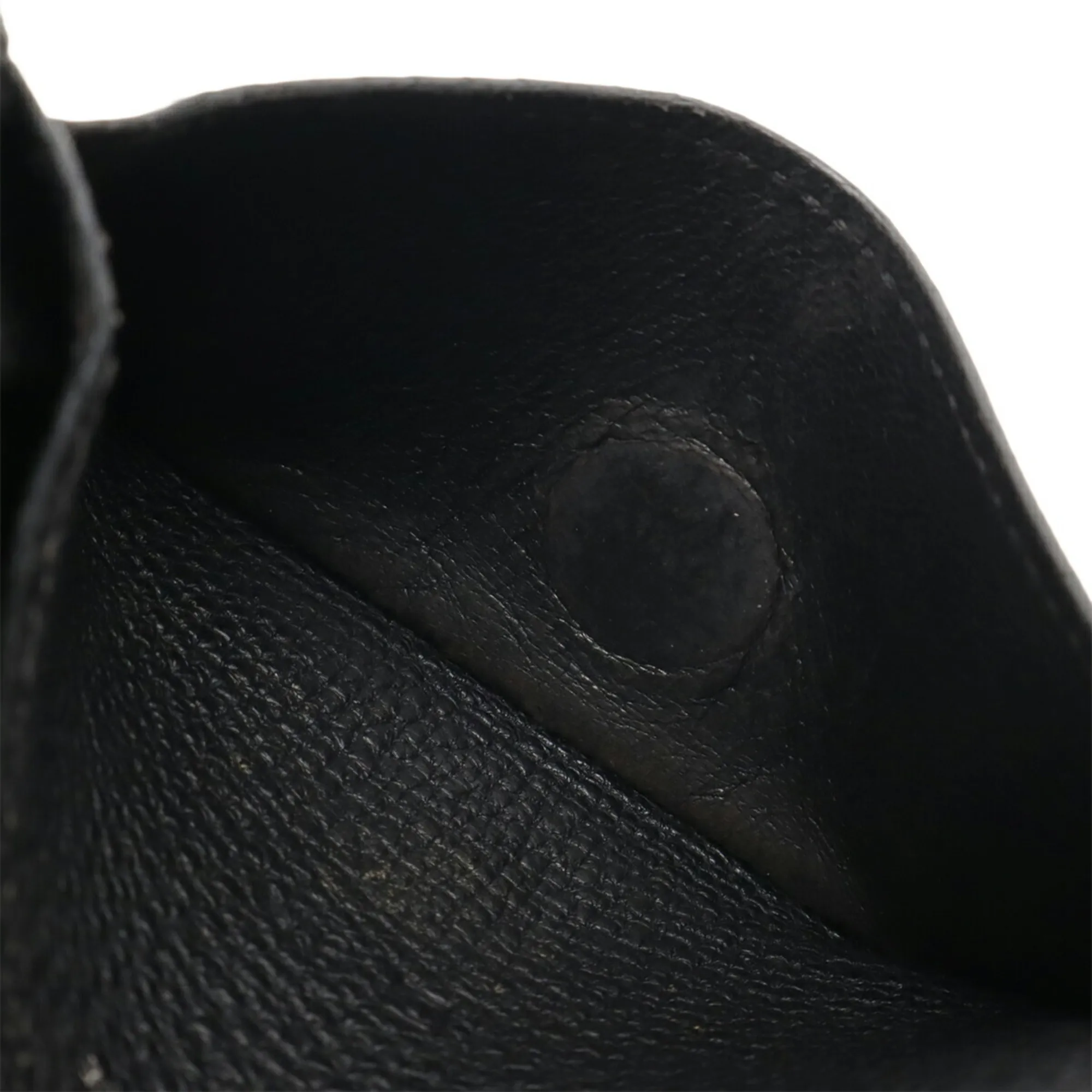 HERMES Black Leather Wallet