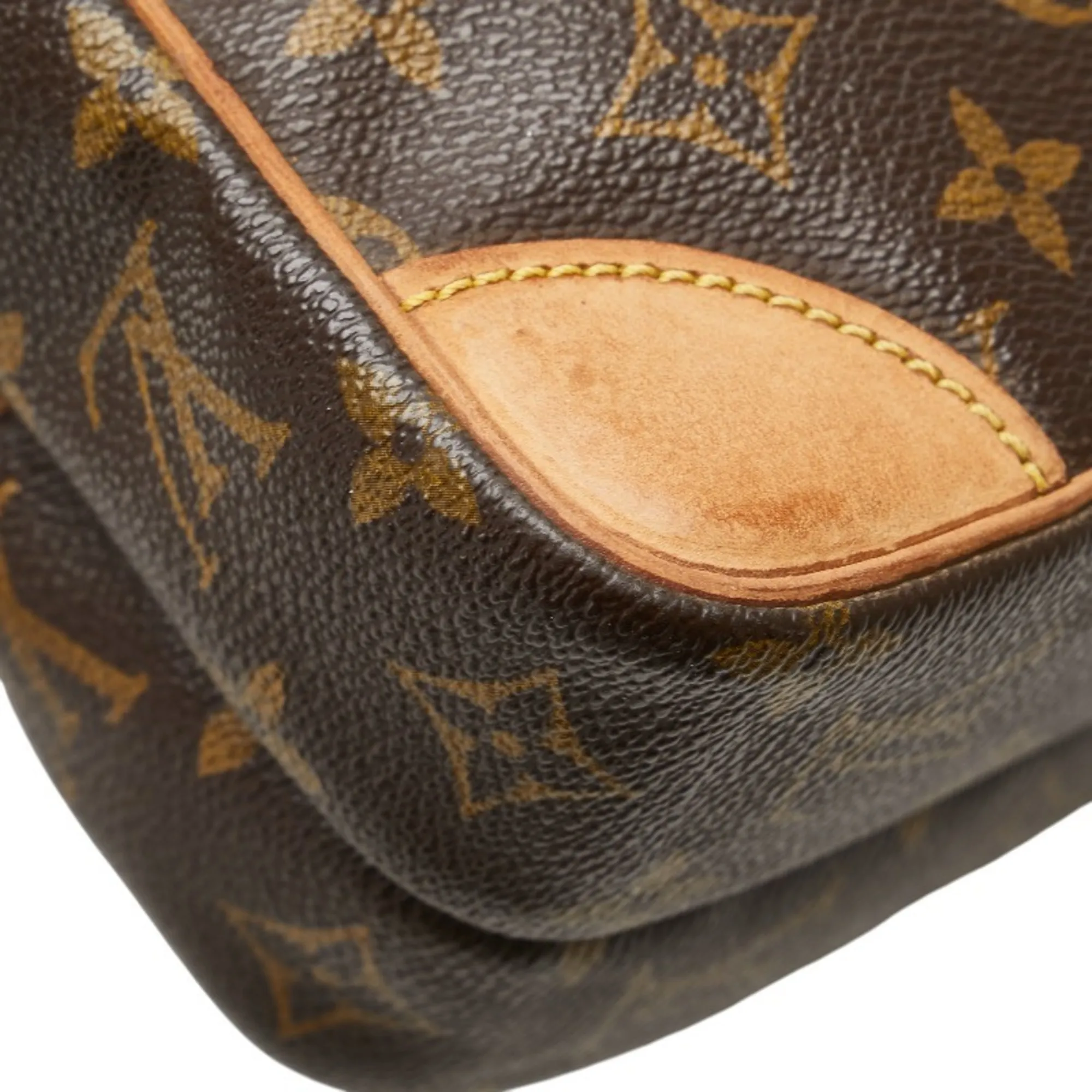 LOUIS VUITTON Brown Monogram Leather Shoulder Bag