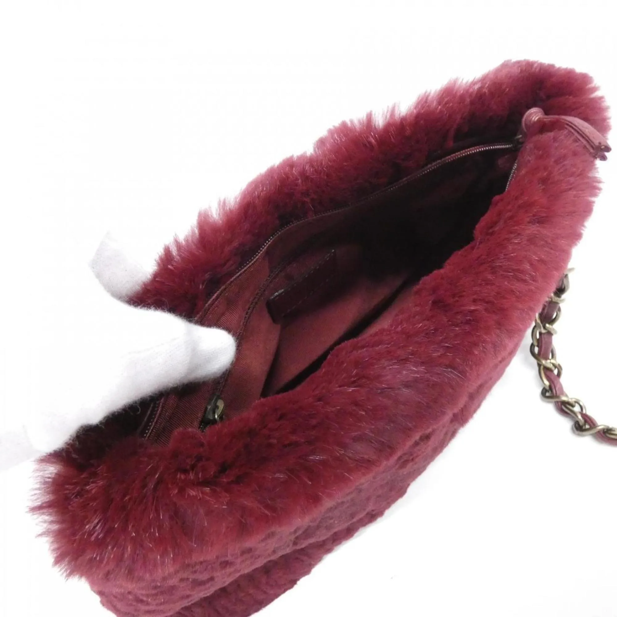 CHANEL Red Shoulder Bag