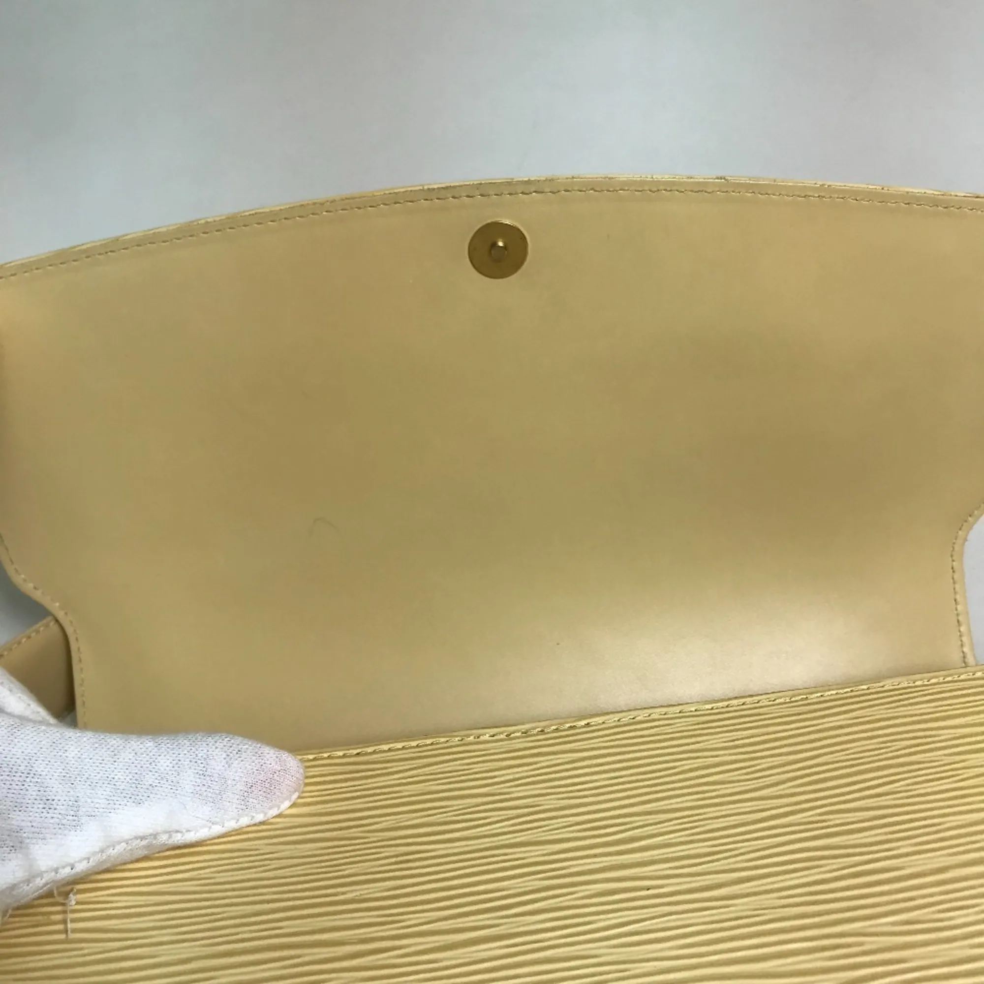 LOUIS VUITTON Yellow Leather Shoulder Bag