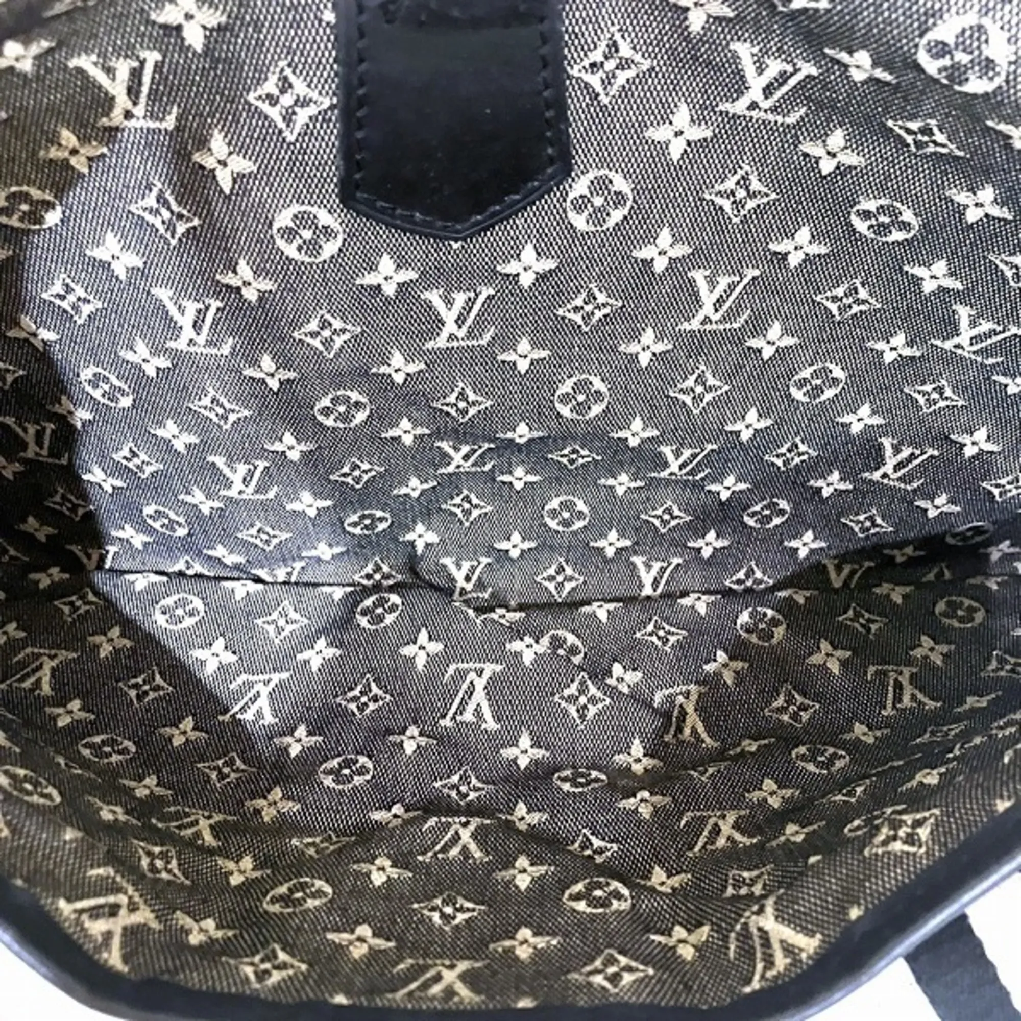 LOUIS VUITTON Black Monogram Shoulder Bag