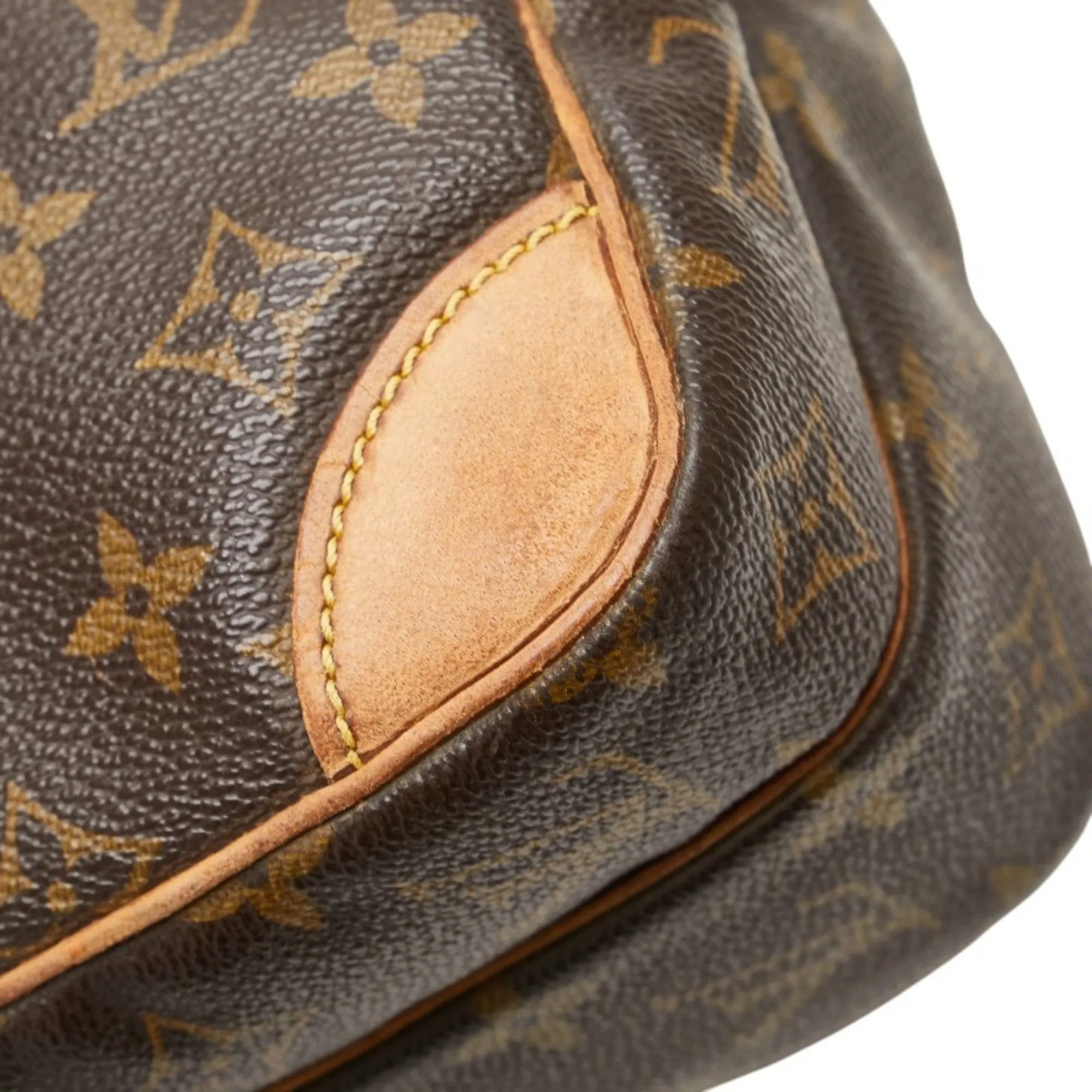 LOUIS VUITTON Brown Monogram Leather Shoulder Bag
