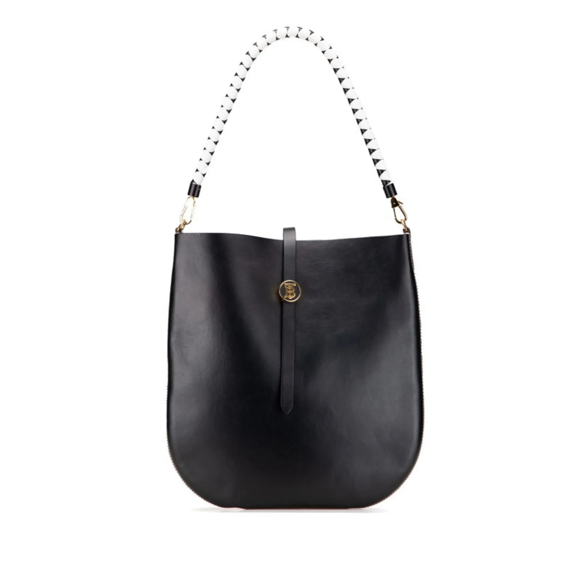 BURBERRY Black Leather Shoulder Bag
