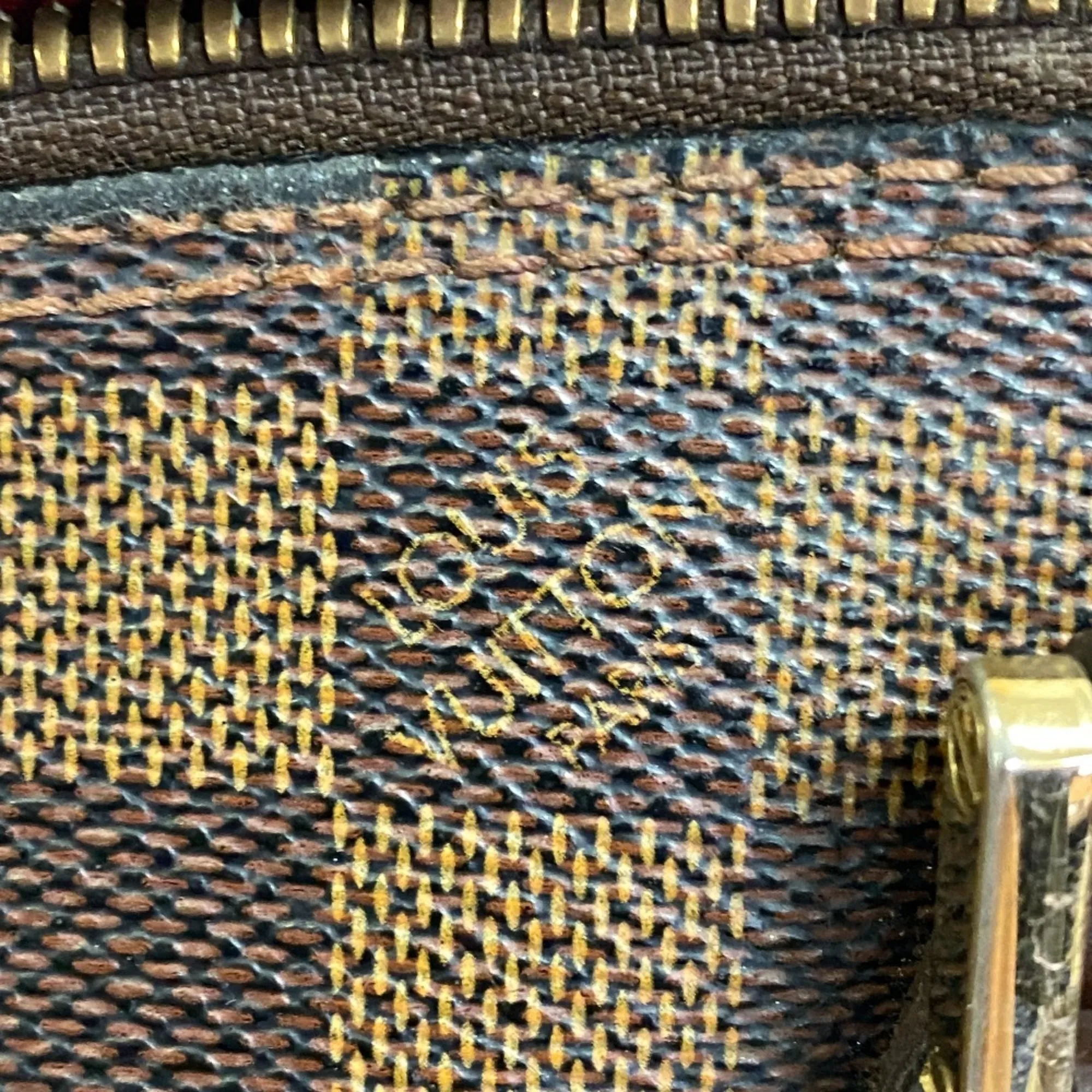 LOUIS VUITTON Brown Damier Alma Bag