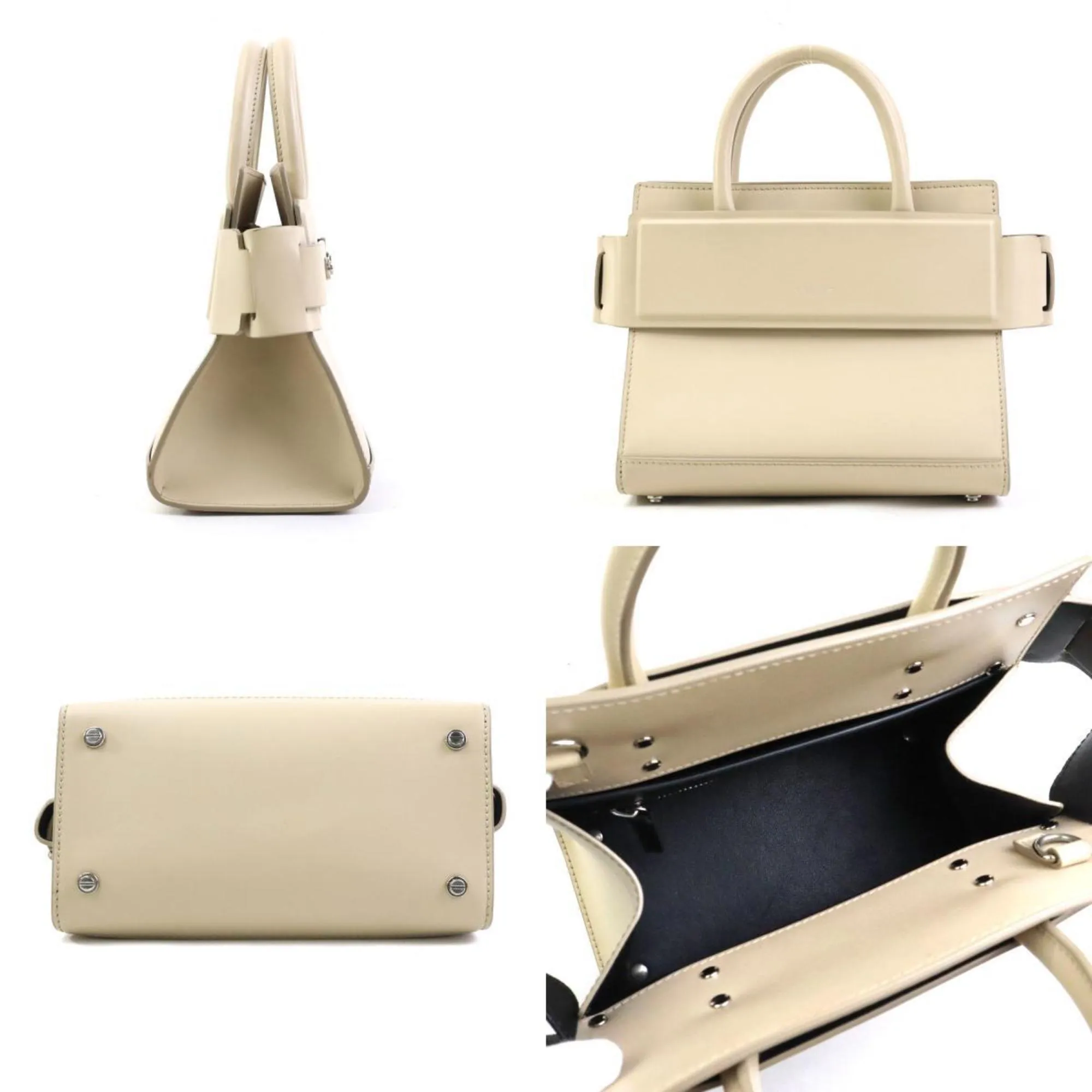 GIVENCHY Beige Leather Shoulder Bag
