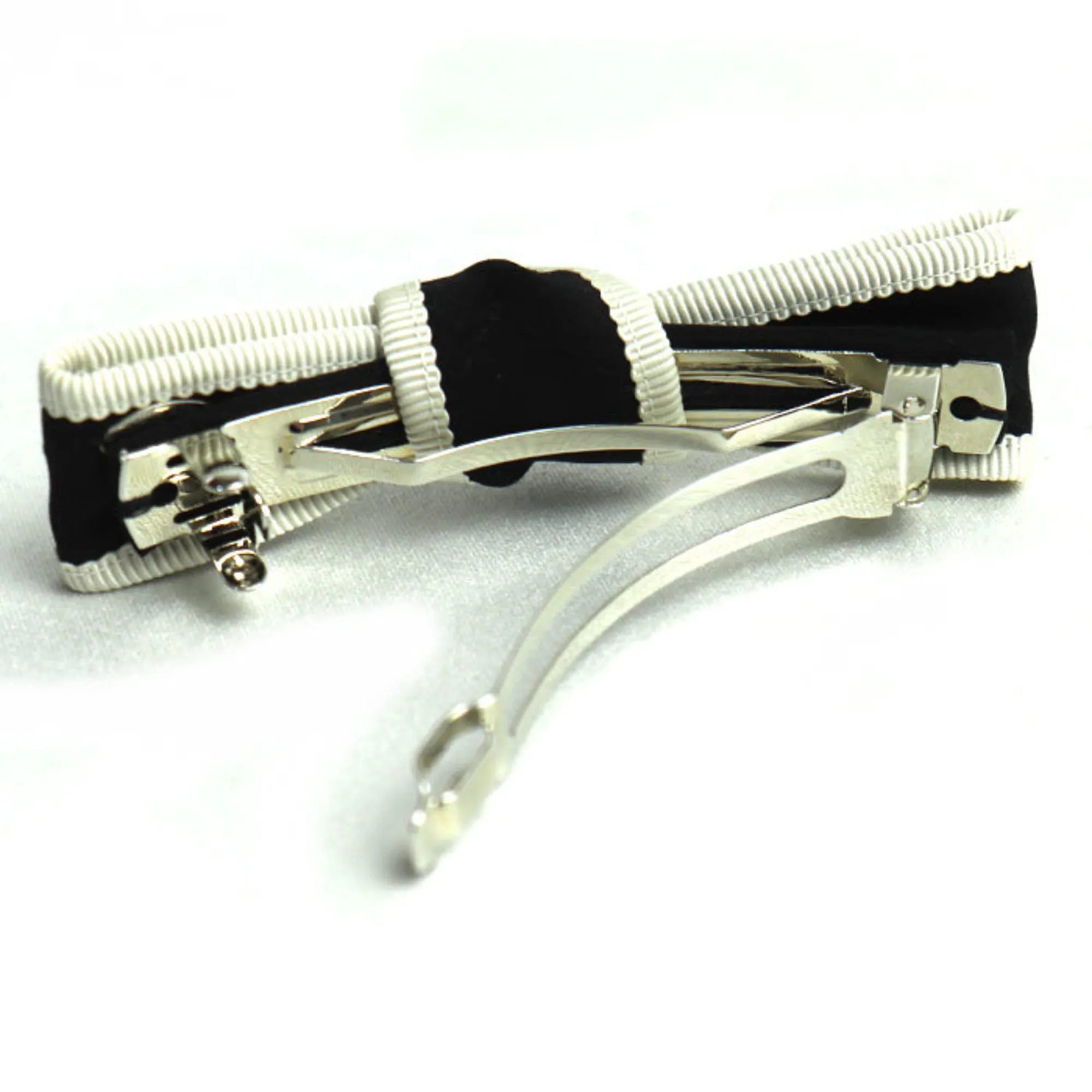 CHANEL Black Logo Barette