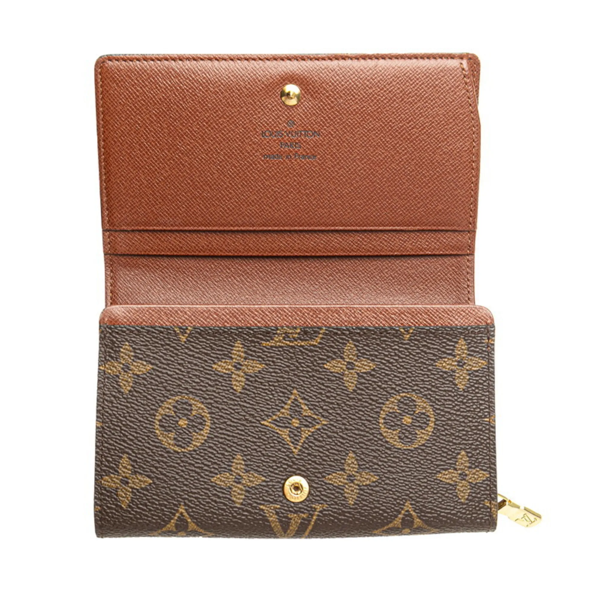 LOUIS VUITTON Brown Monogram Leather Wallet