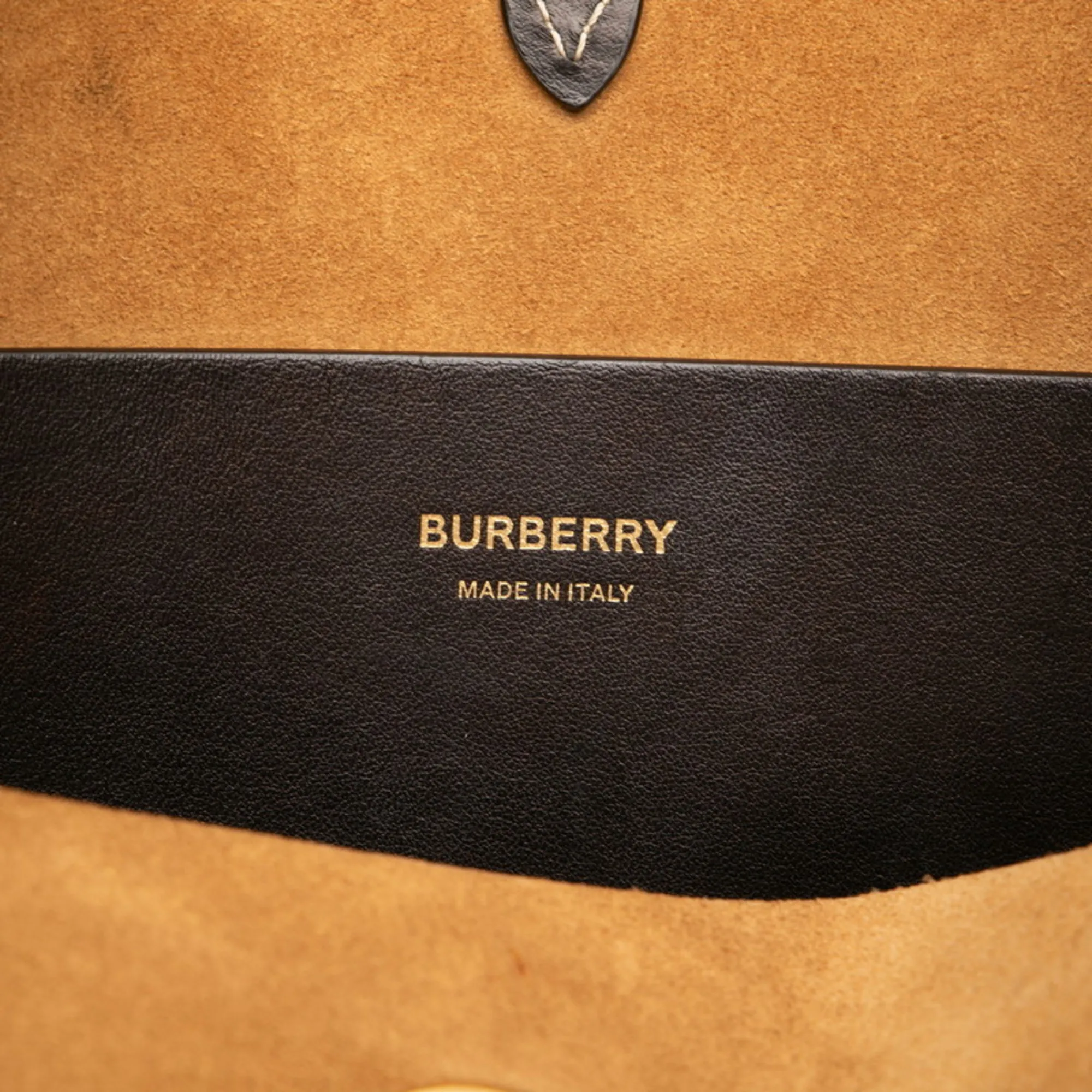 BURBERRY Black Leather Shoulder Bag