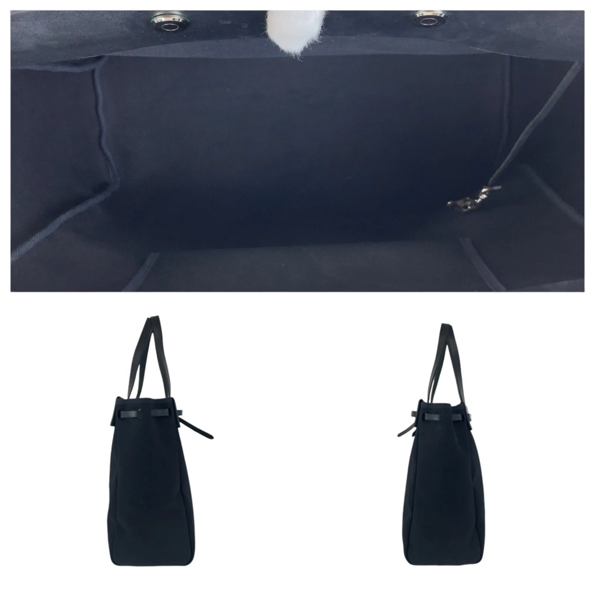 HERMES Black Leather Shoulder Bag