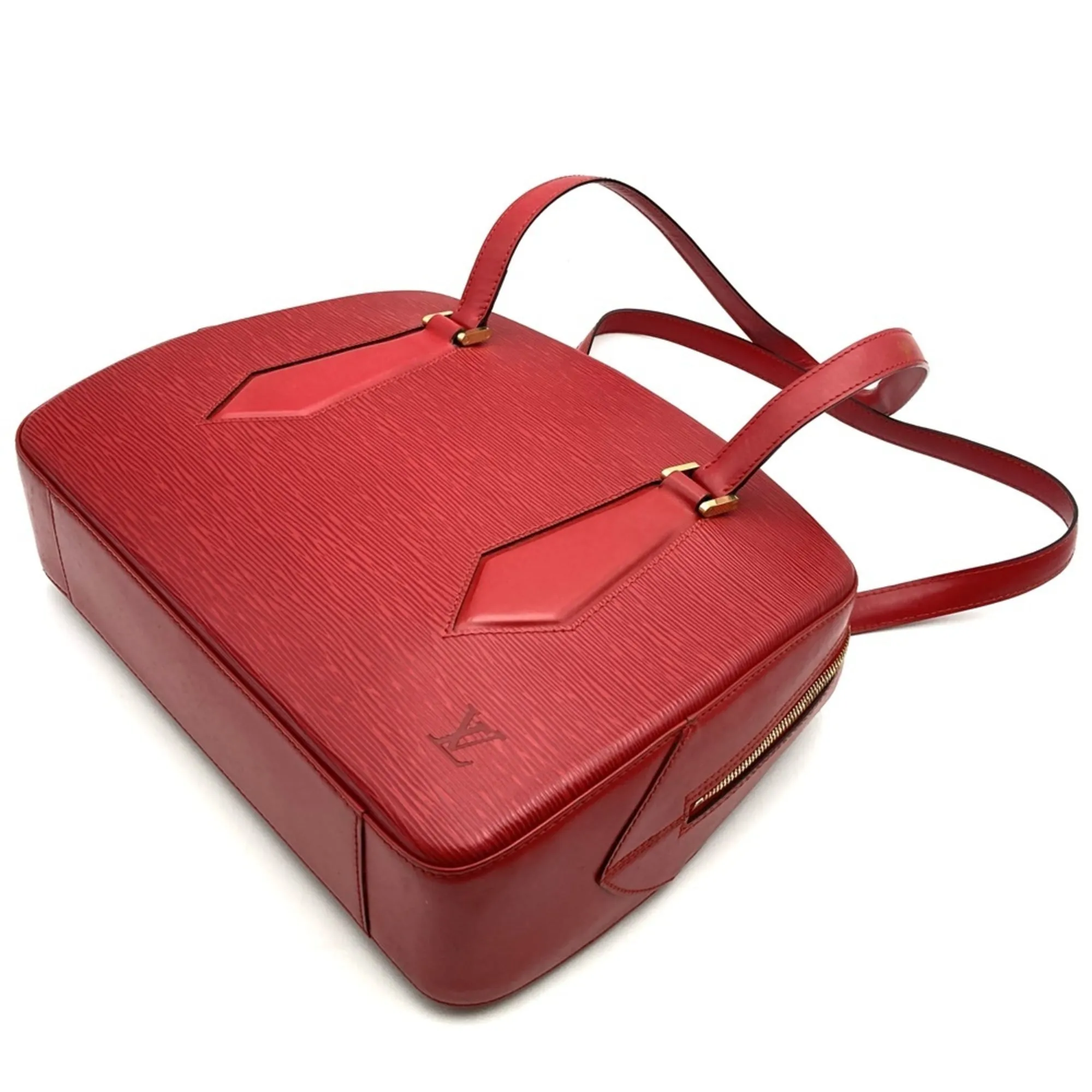 LOUIS VUITTON Red Leather Shoulder Bag