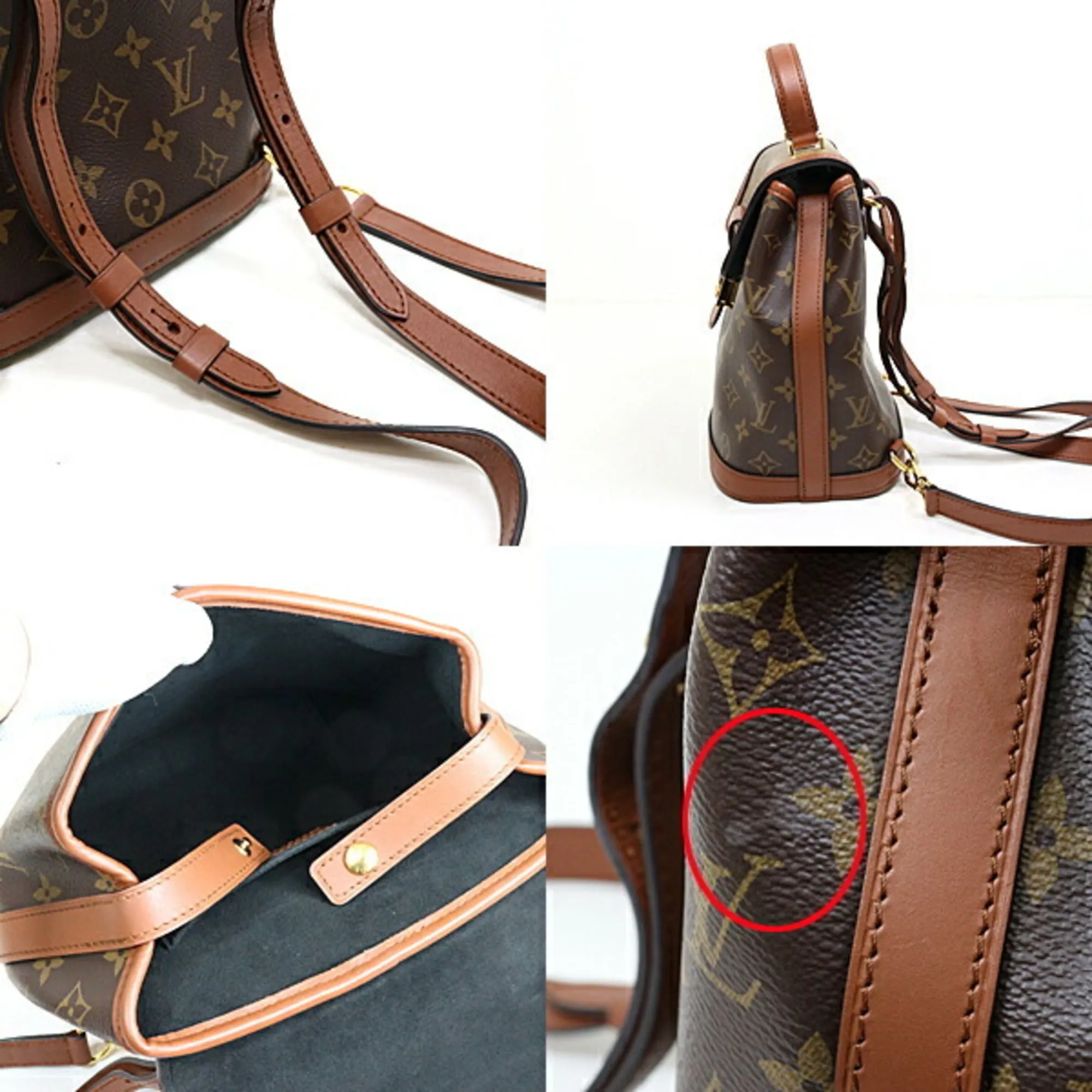 LOUIS VUITTON Brown Backpack