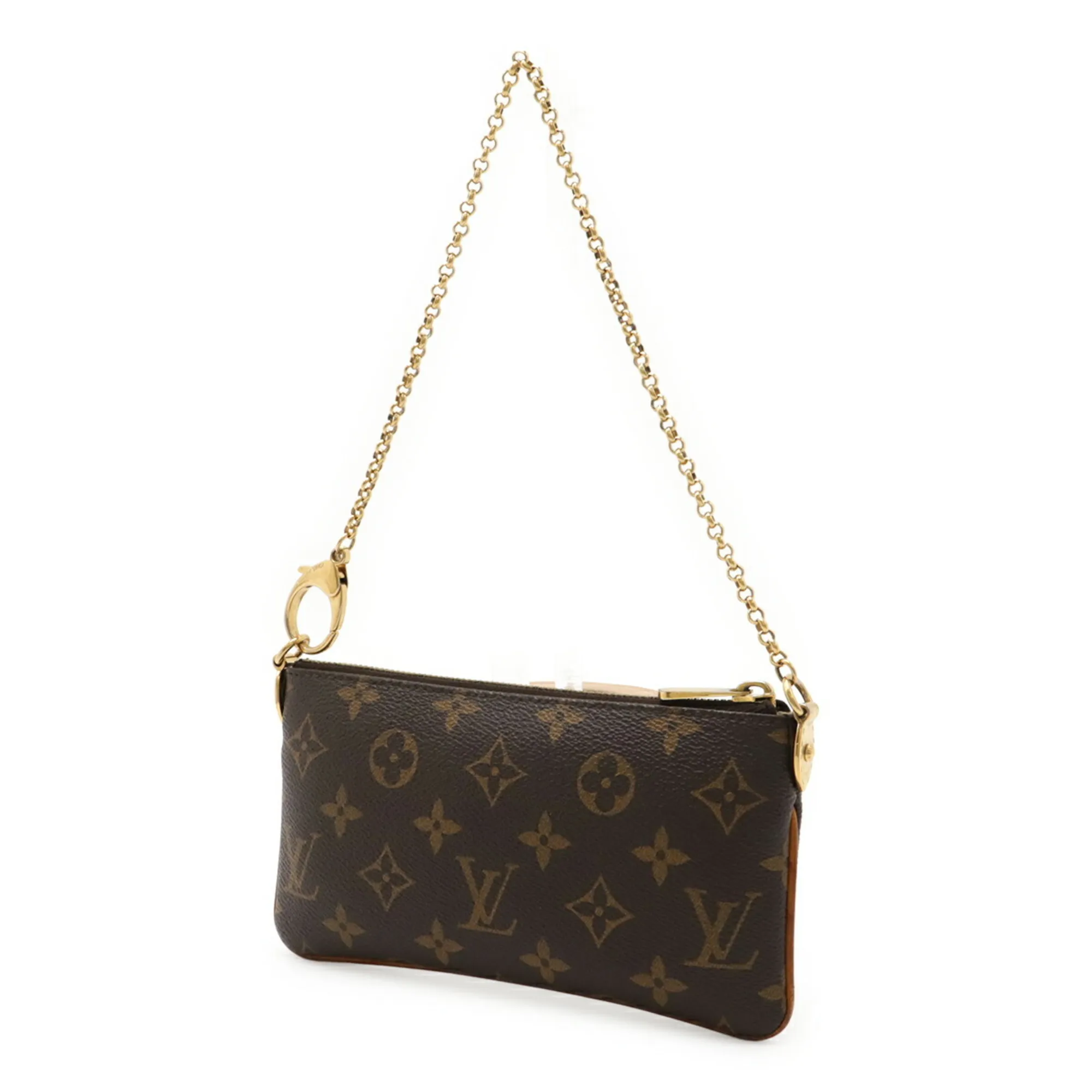 LOUIS VUITTON Brown Monogram Pouch
