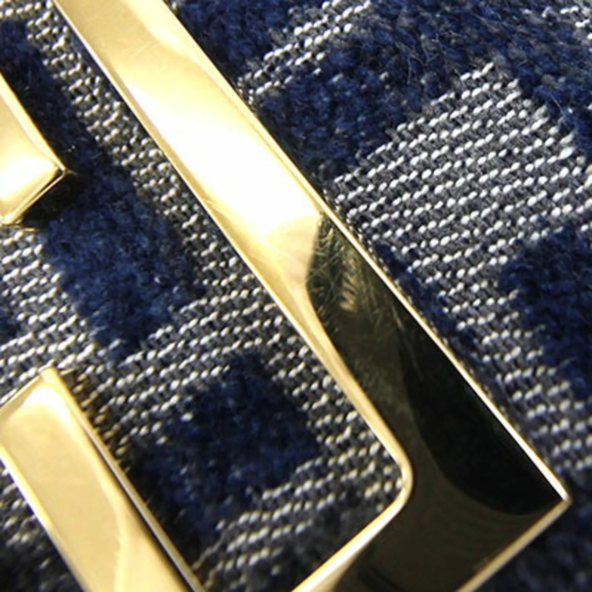 FENDI Blue Leather Shoulder Bag