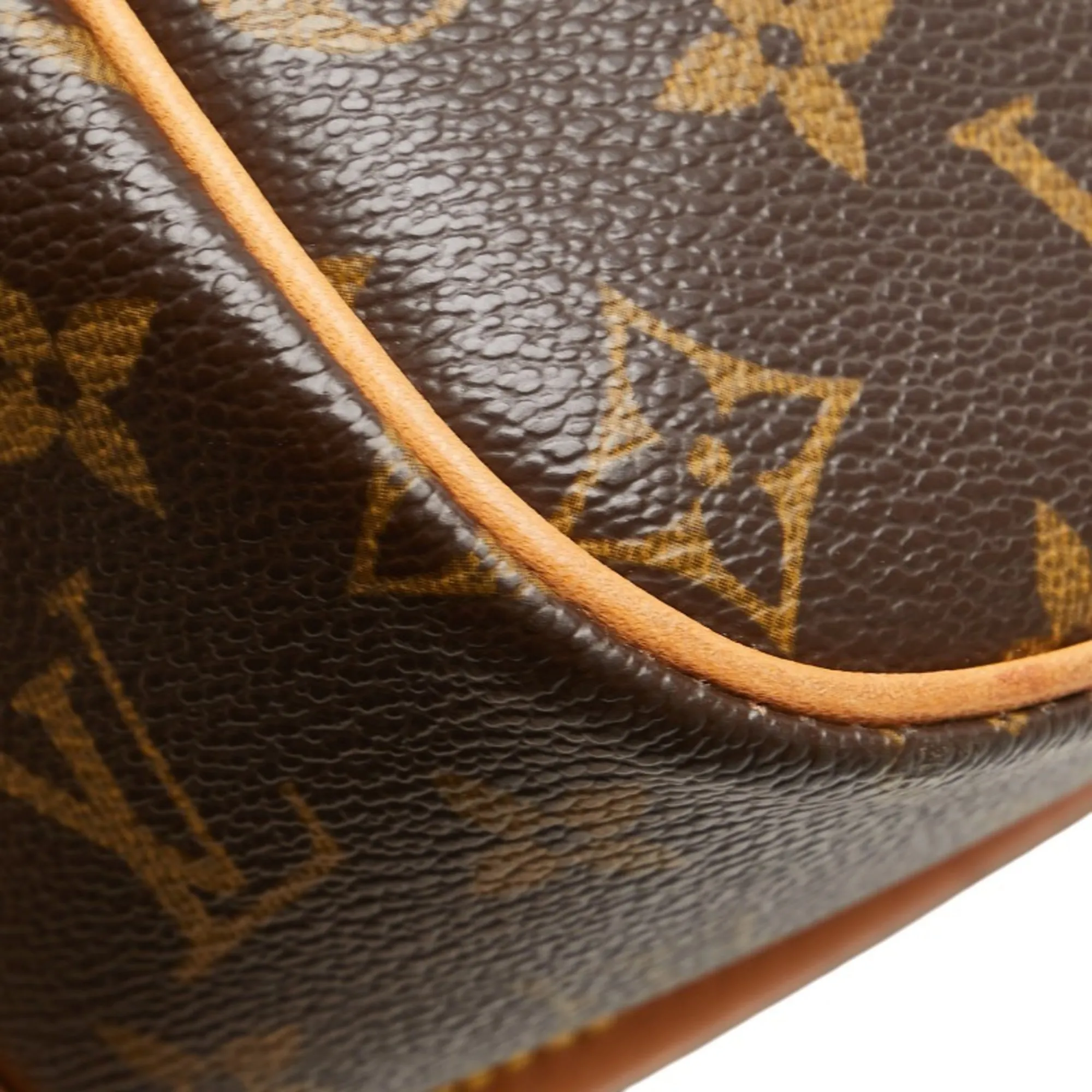 LOUIS VUITTON Brown Monogram Leather Shoulder Bag
