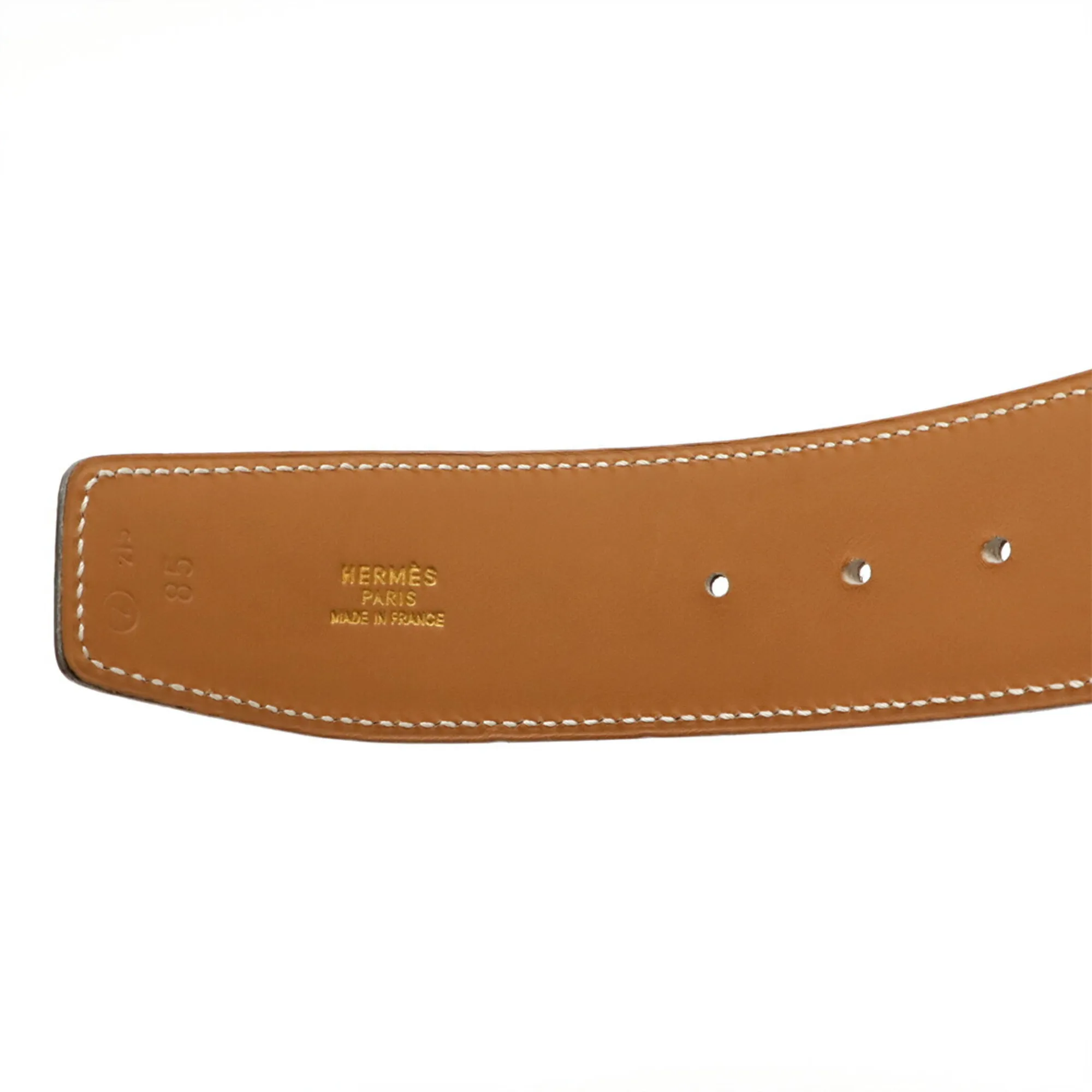HERMES Brown Leather Belt
