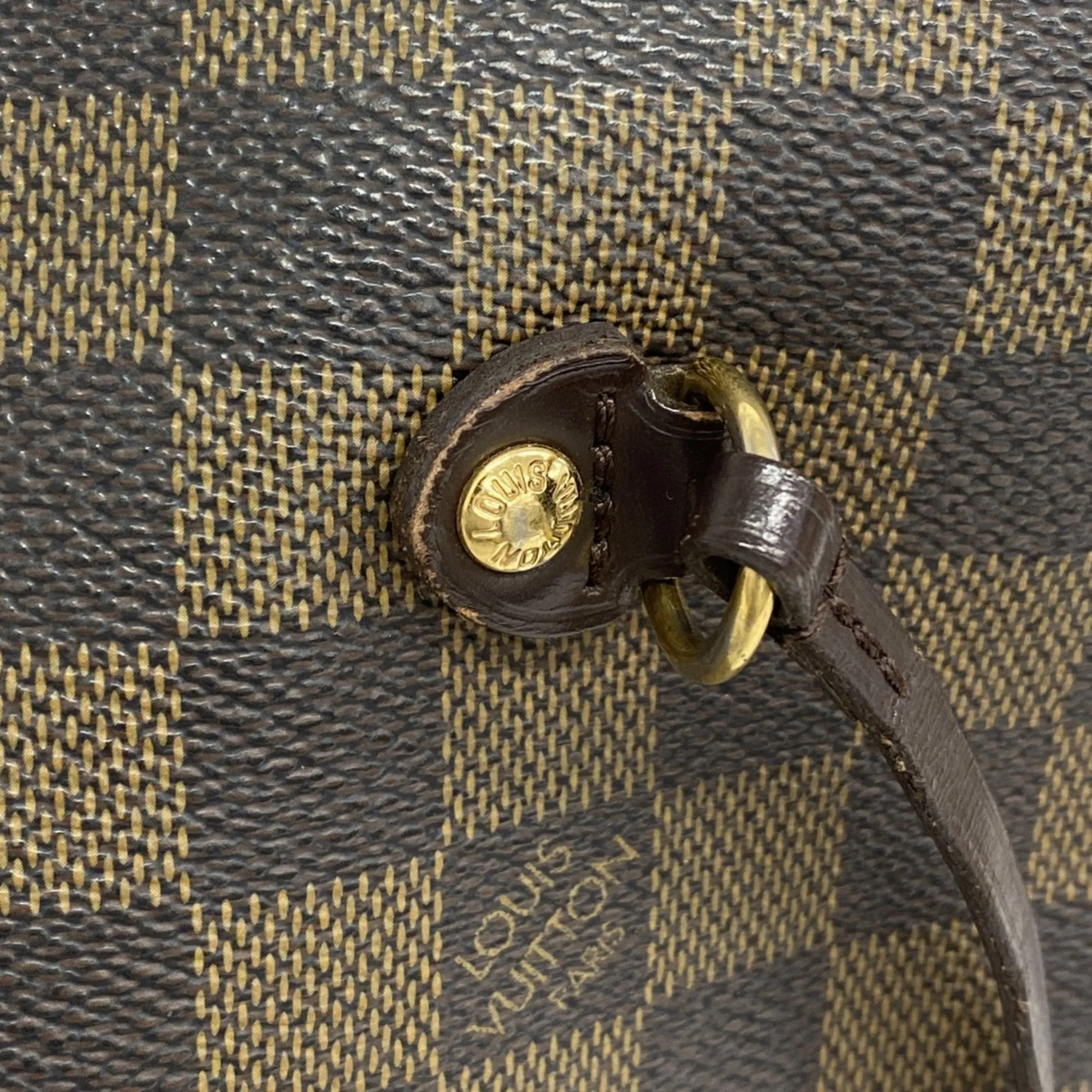 LOUIS VUITTON Brown Damier Neverfull MM Tote Bag