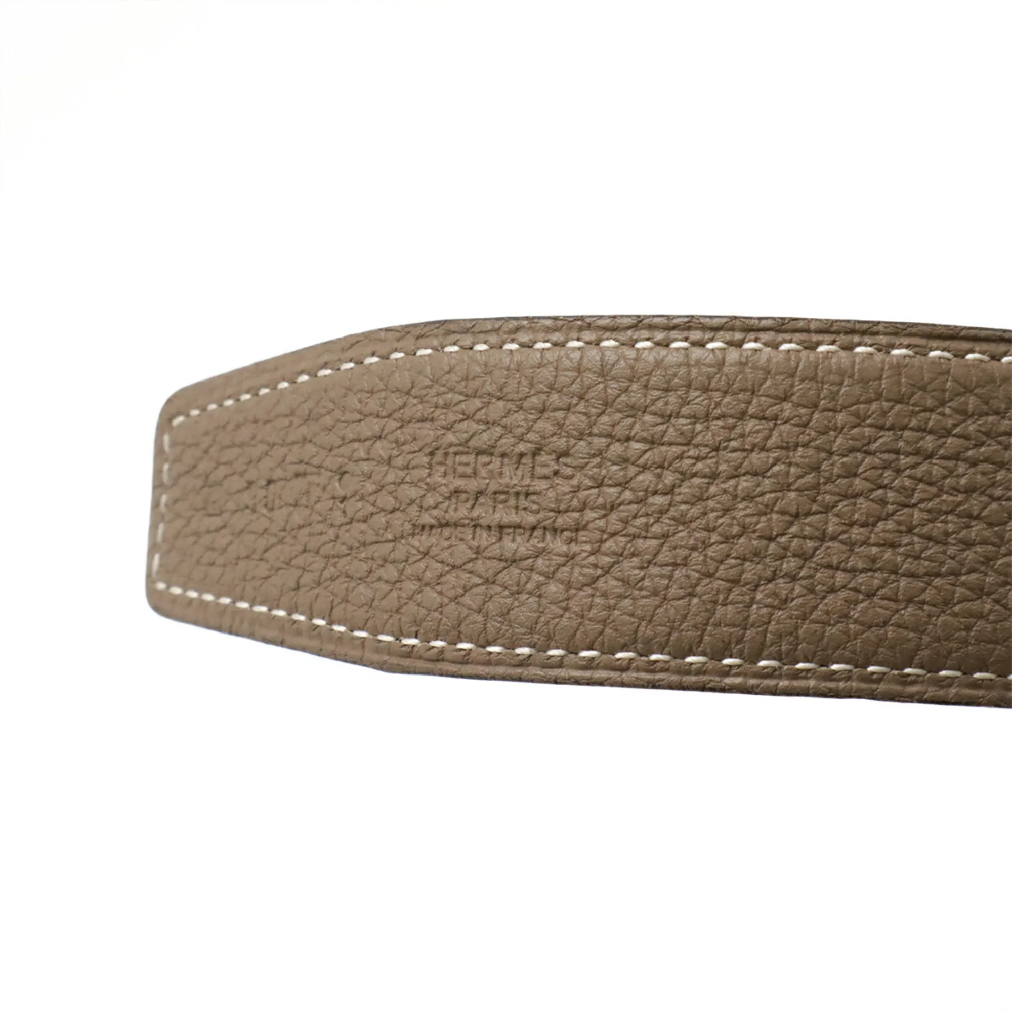 HERMES Black Leather Belt