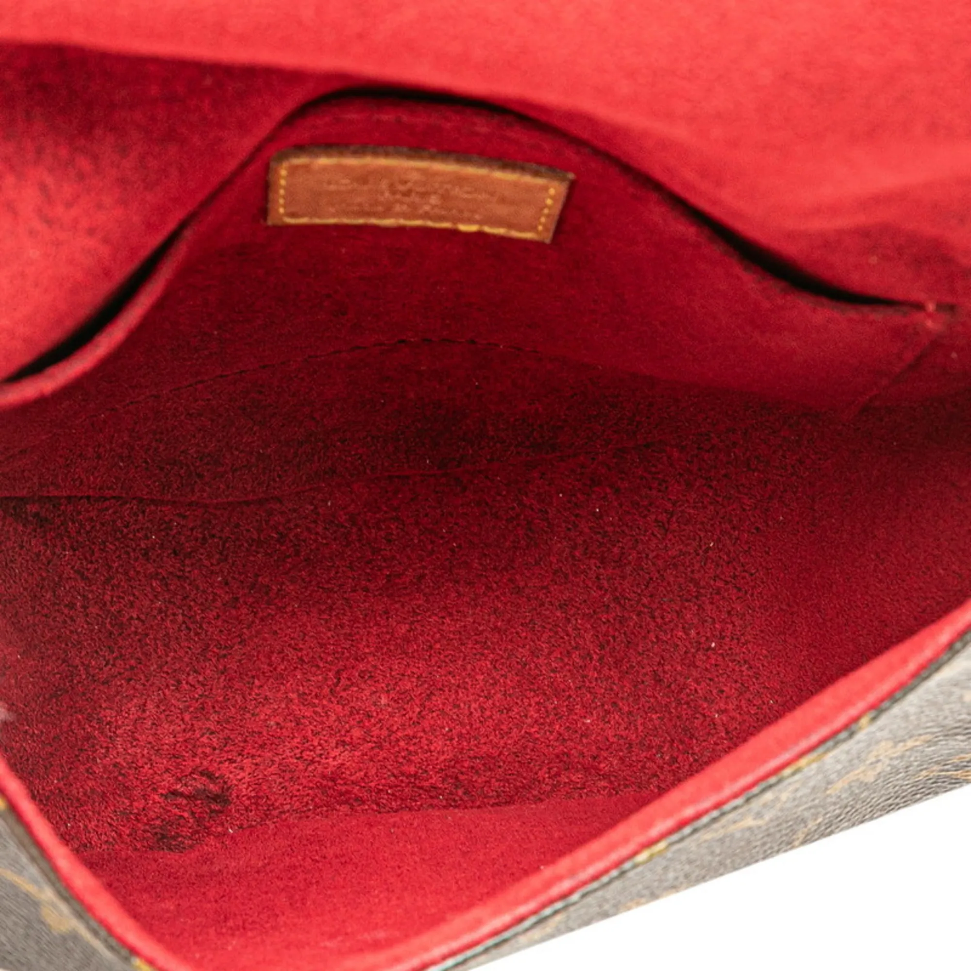 LOUIS VUITTON Brown Monogram Leather Shoulder Bag