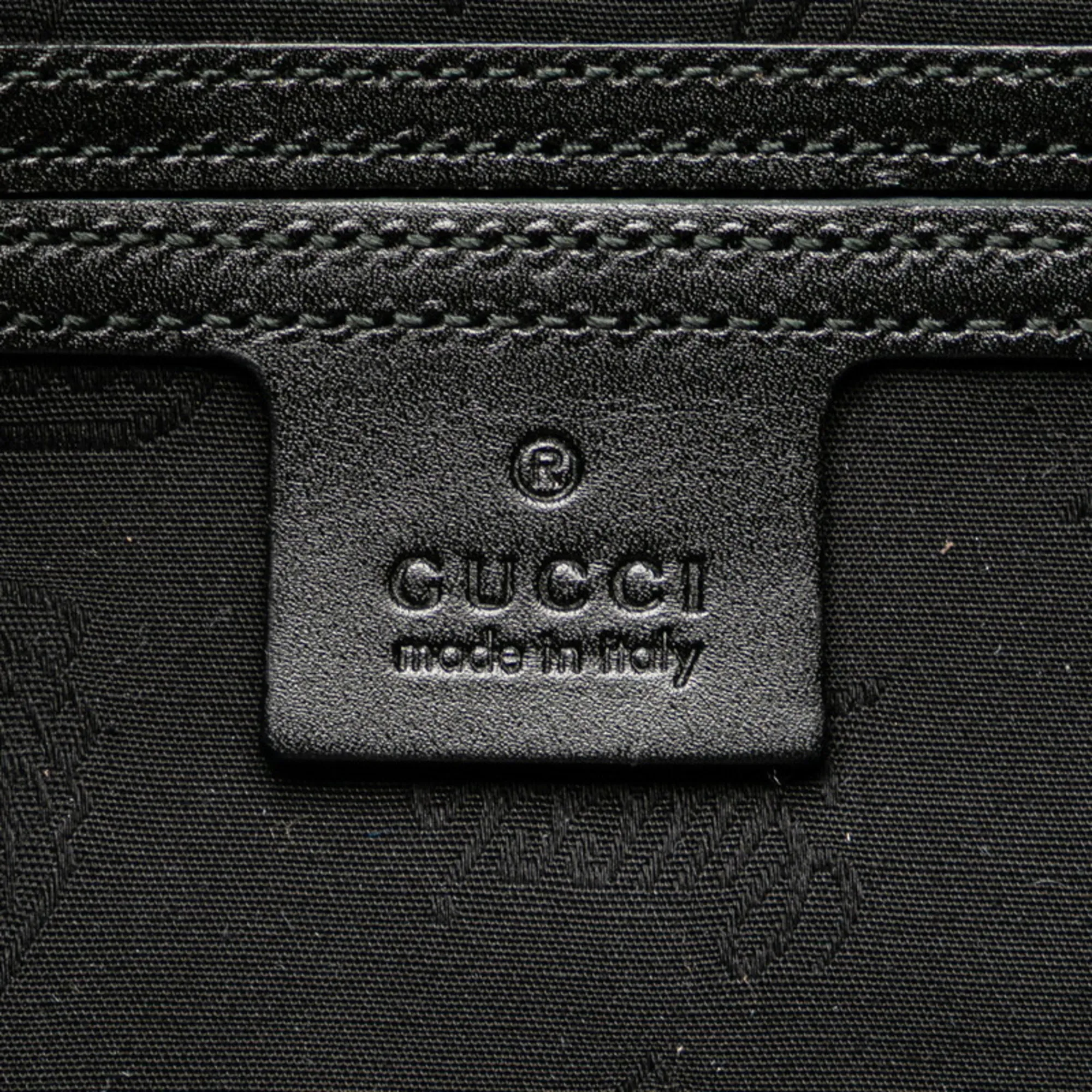 GUCCI Black Leather Fanny Pack
