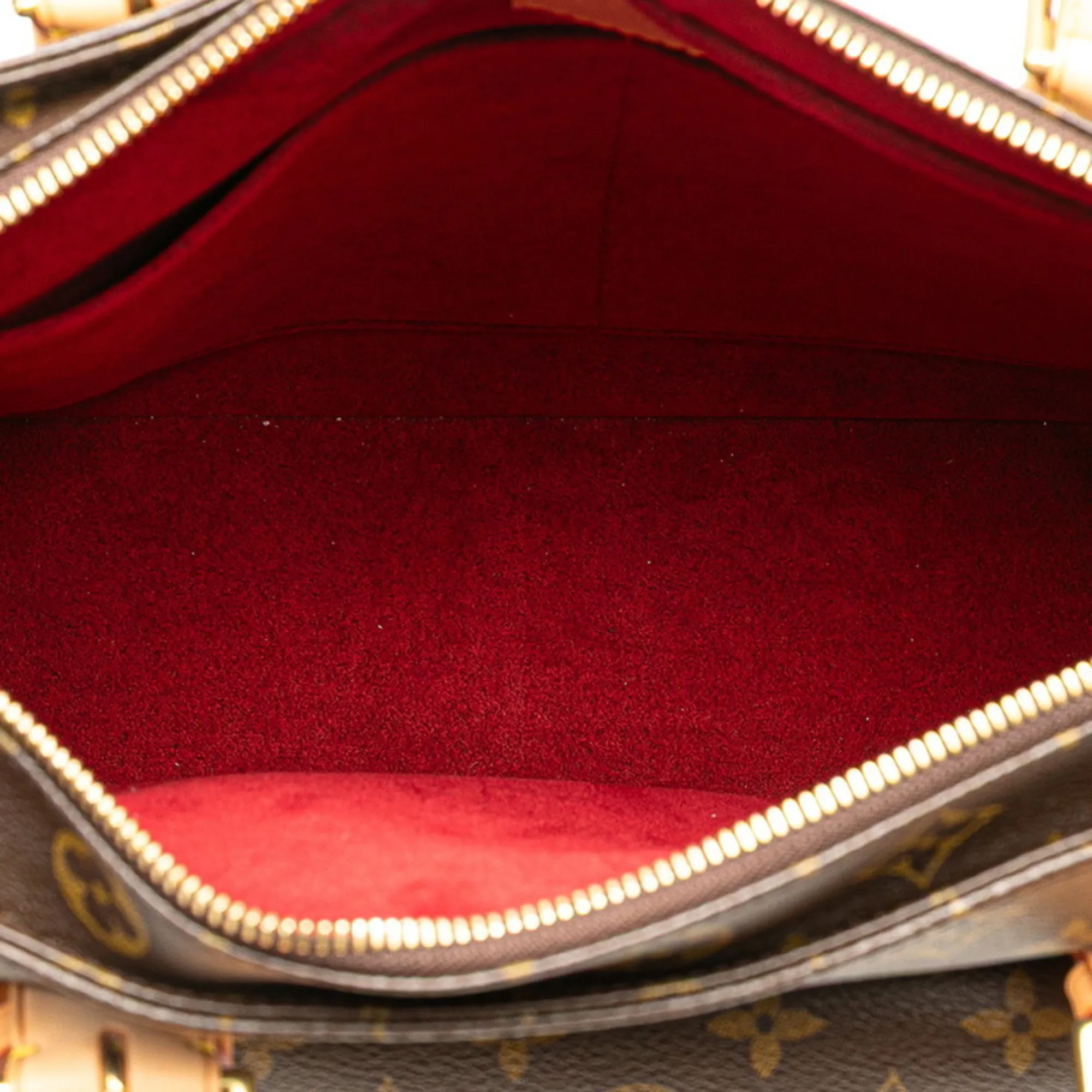 LOUIS VUITTON Brown Monogram Leather Shoulder Bag