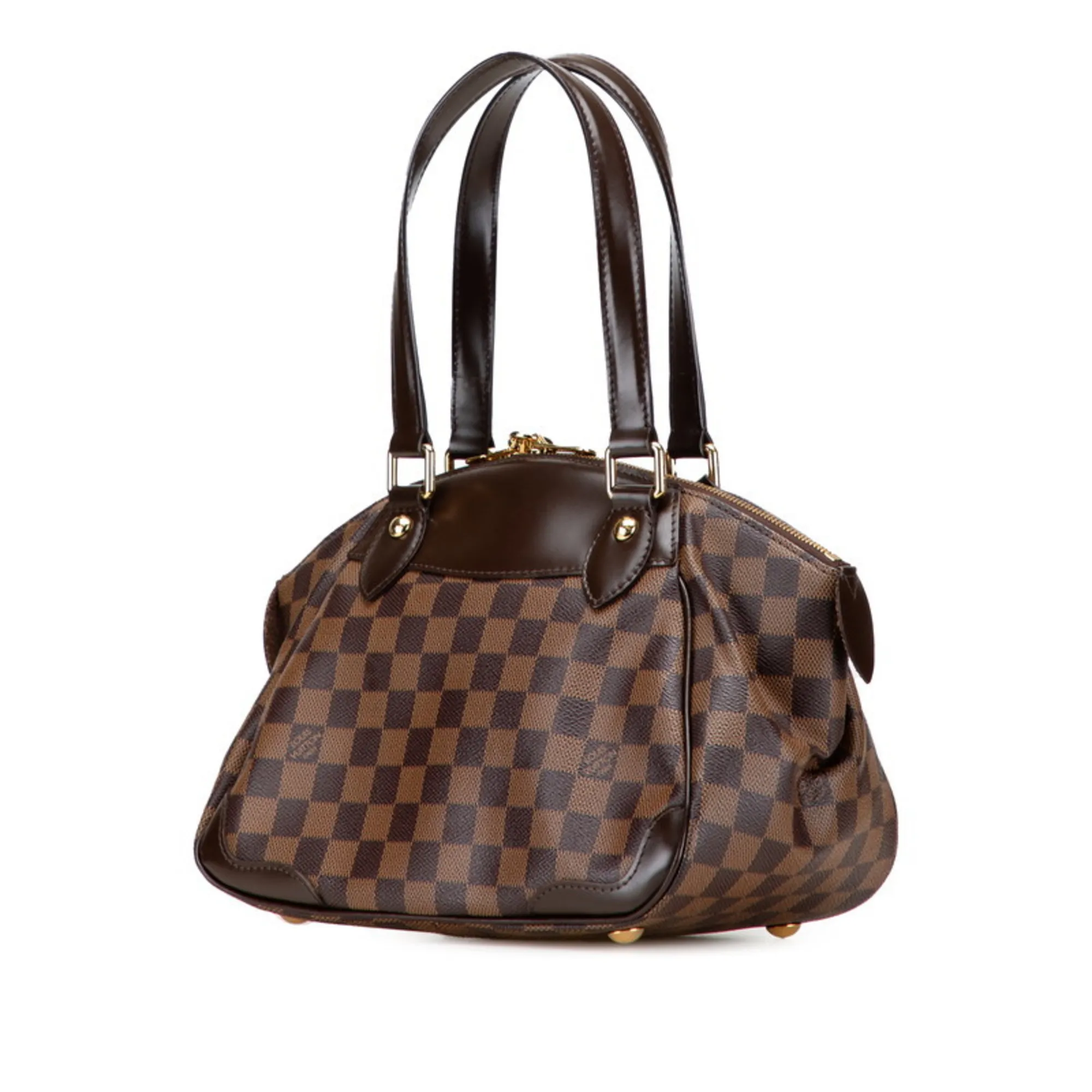 LOUIS VUITTON Brown Damier Leather Bag