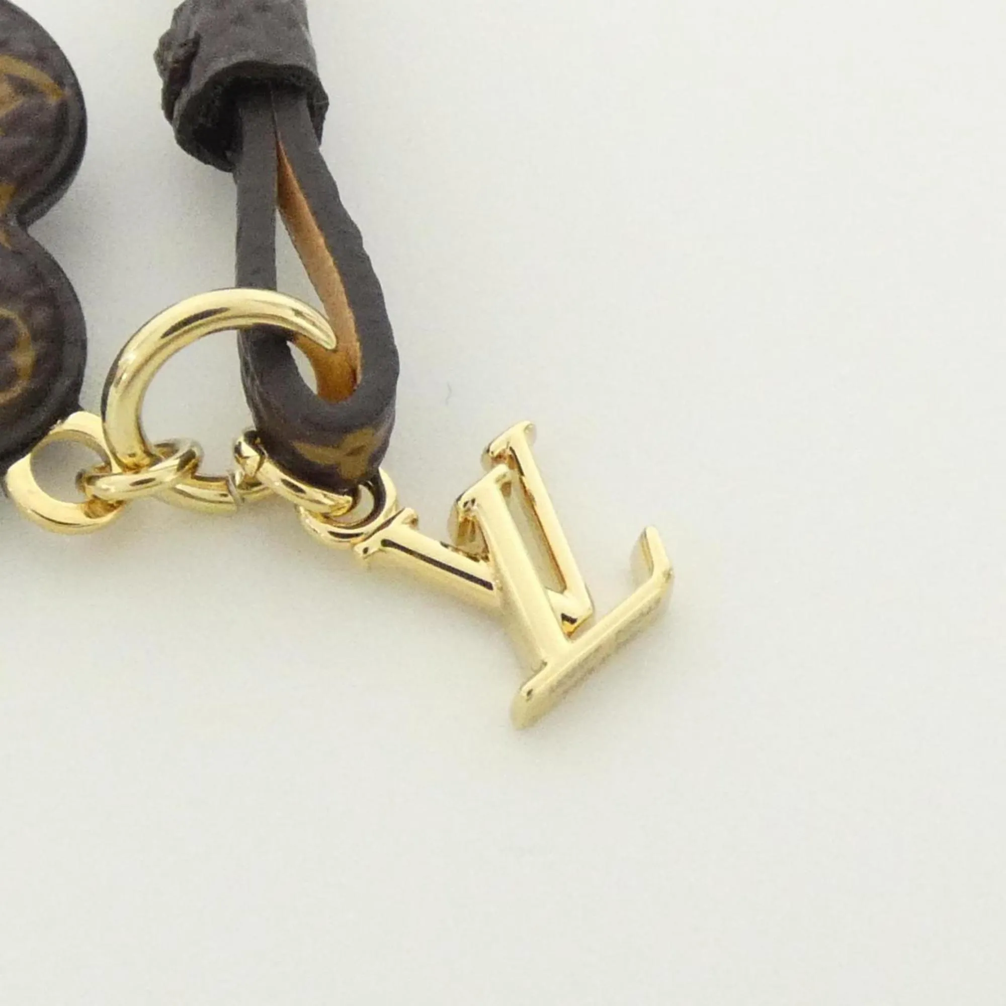 LOUIS VUITTON Brown Monogram Bag Charm