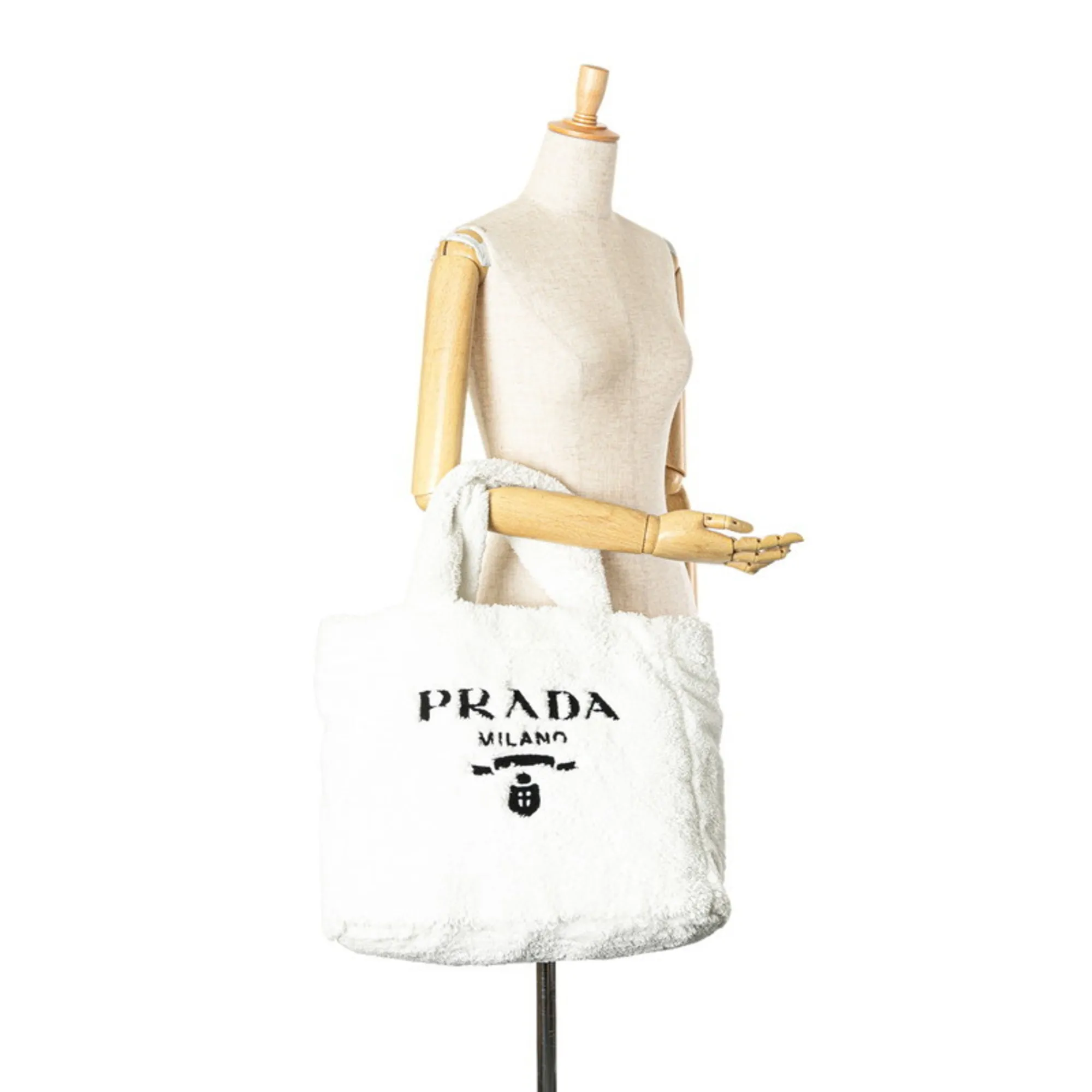 PRADA White Tote Bag