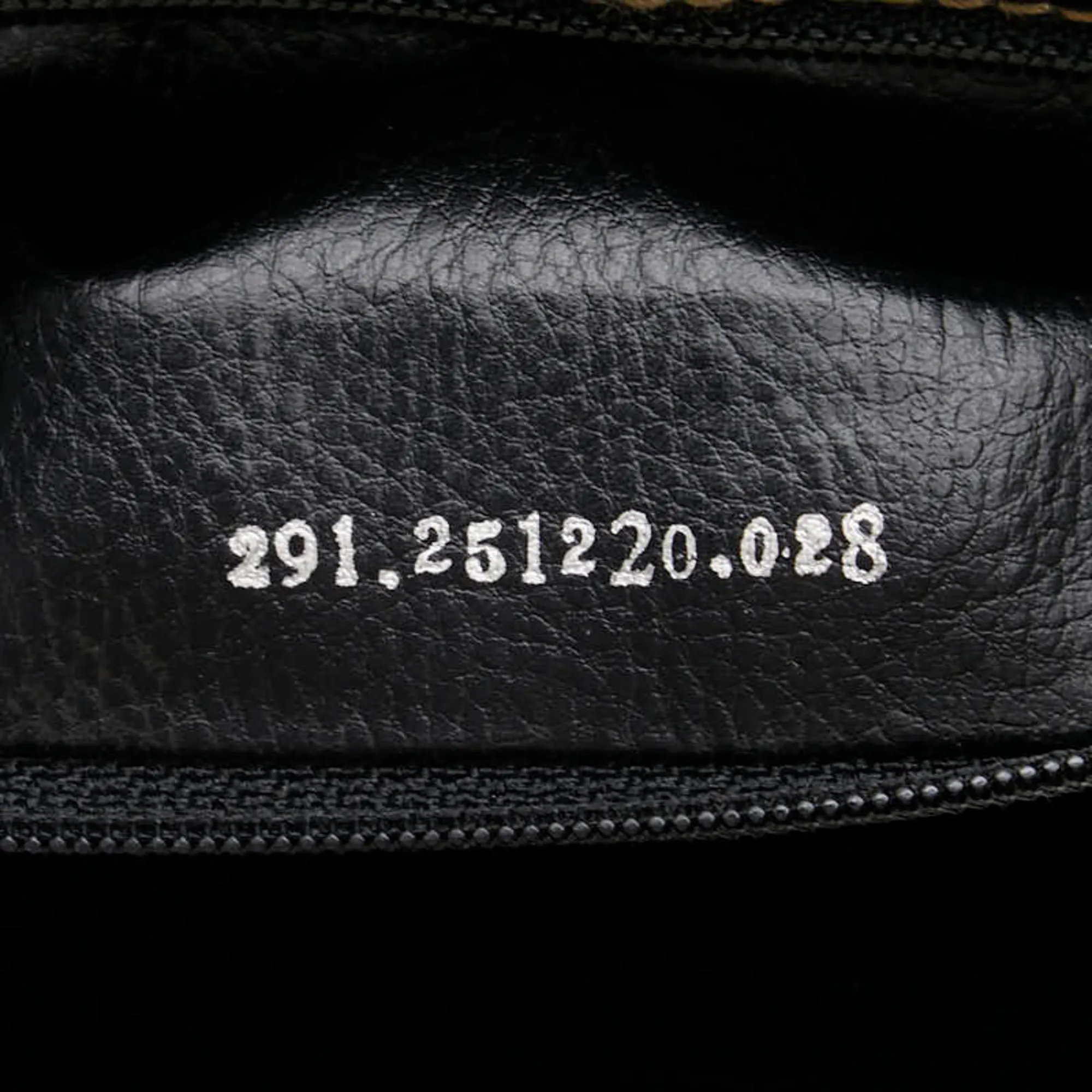 FENDI Black Leather Shoulder Bag