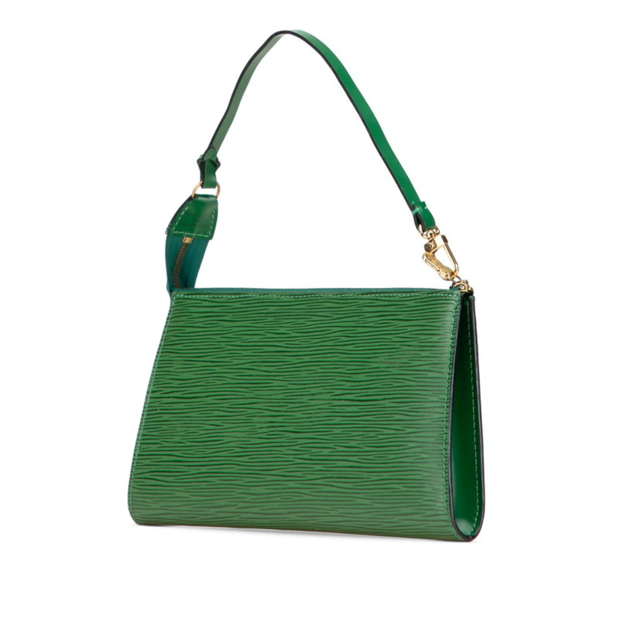 LOUIS VUITTON Green Leather Mini Bag