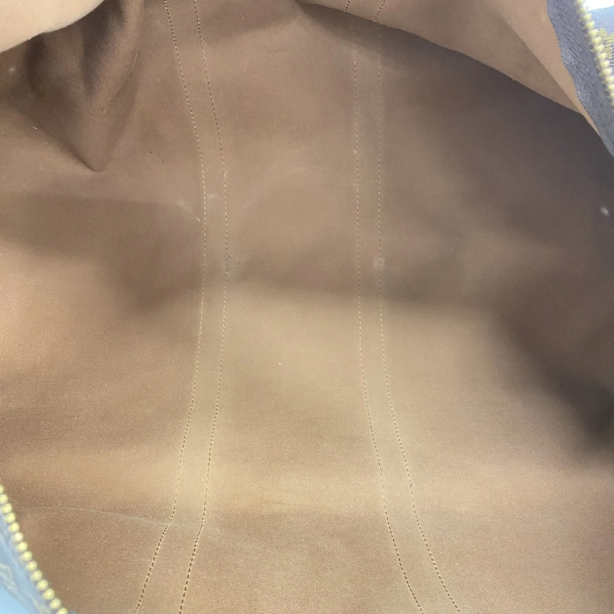 LOUIS VUITTON Brown Monogram Keepall Bandouliere 55 Boston Bag