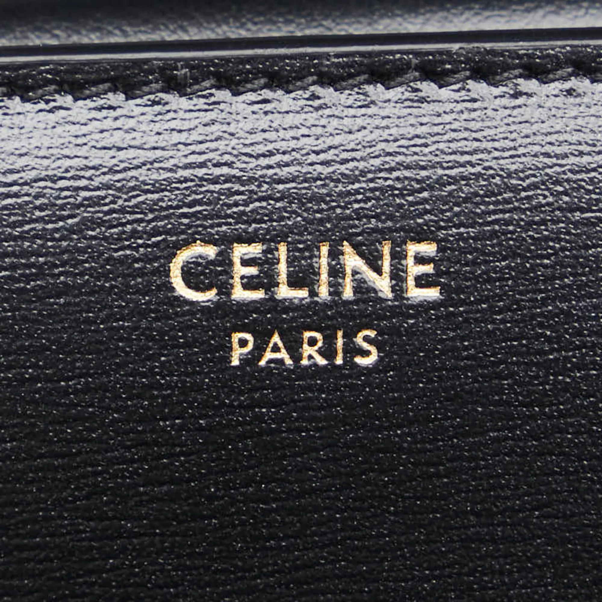 CELINE Black Leather Wallet