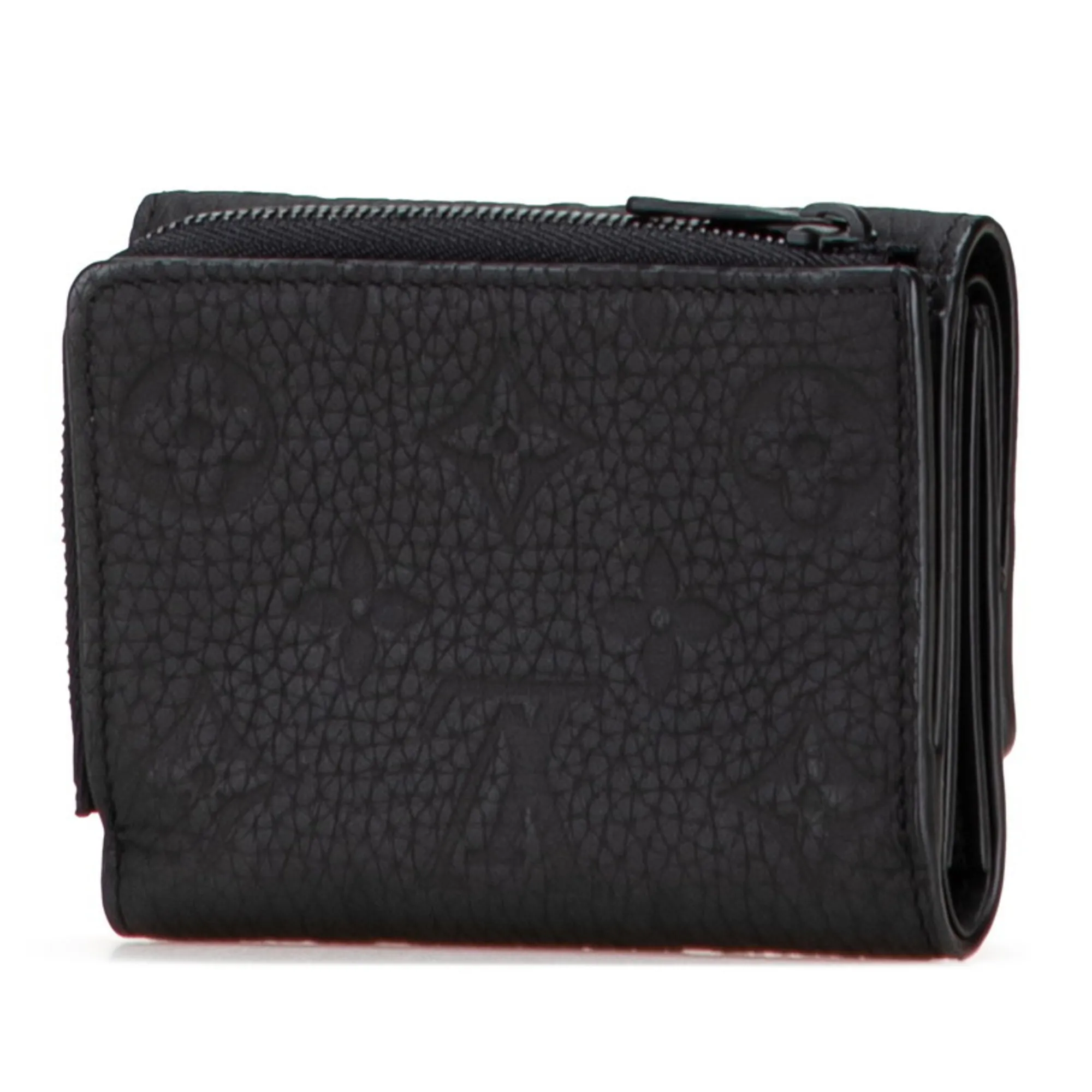 LOUIS VUITTON Black Monogram Leather Wallet