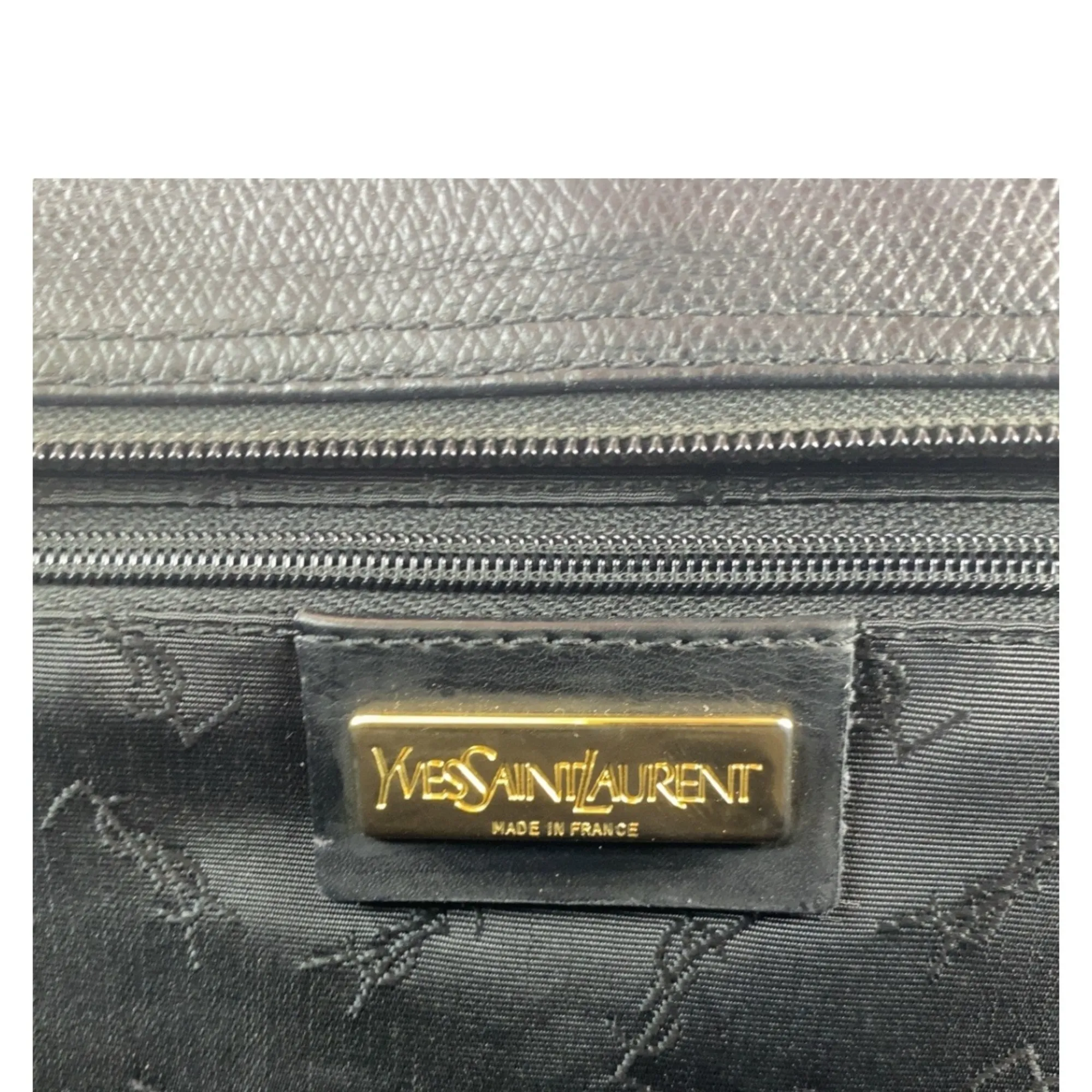 YVES SAINT LAURENT Black Leather Shoulder Bag