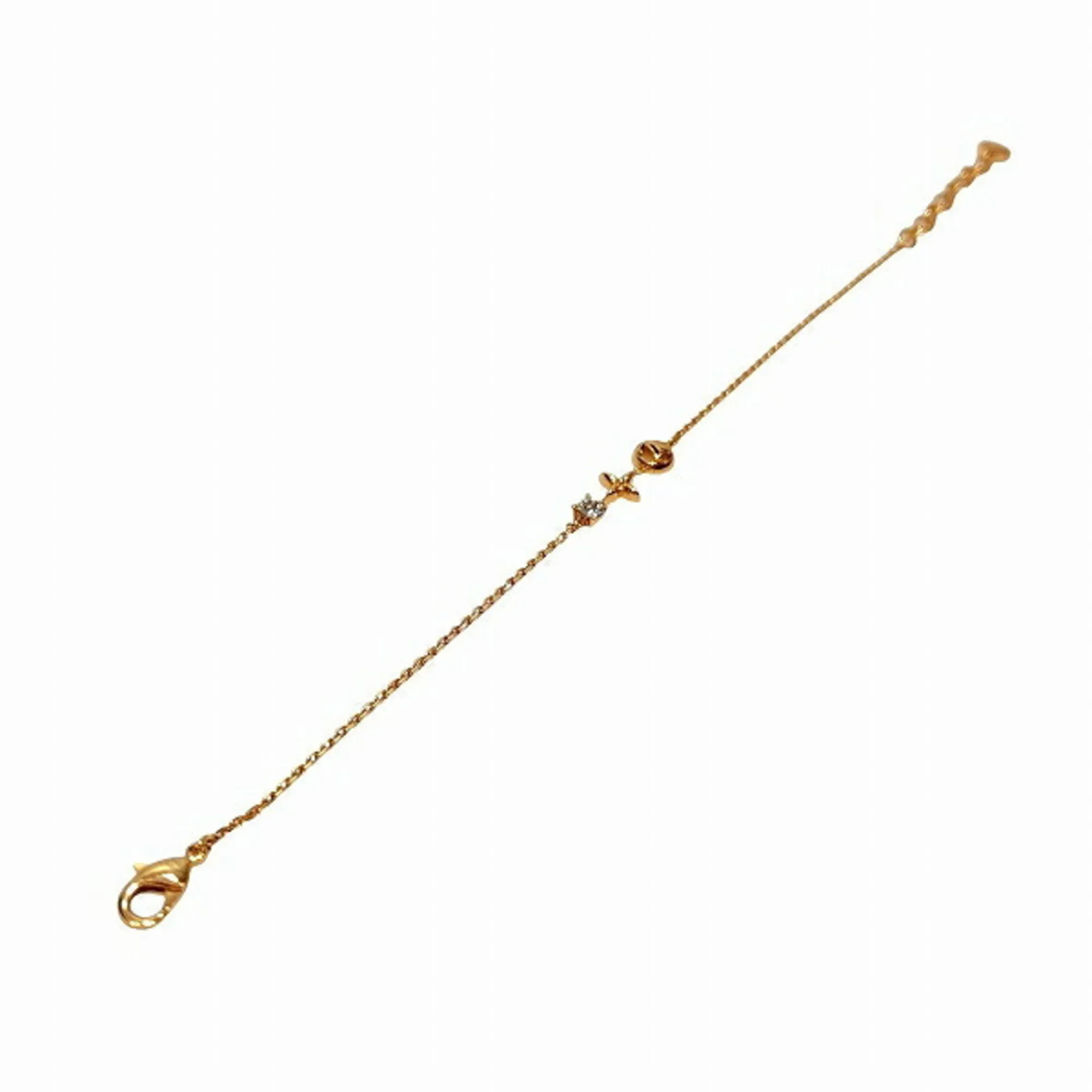 LOUIS VUITTON Gold Charm Bracelet