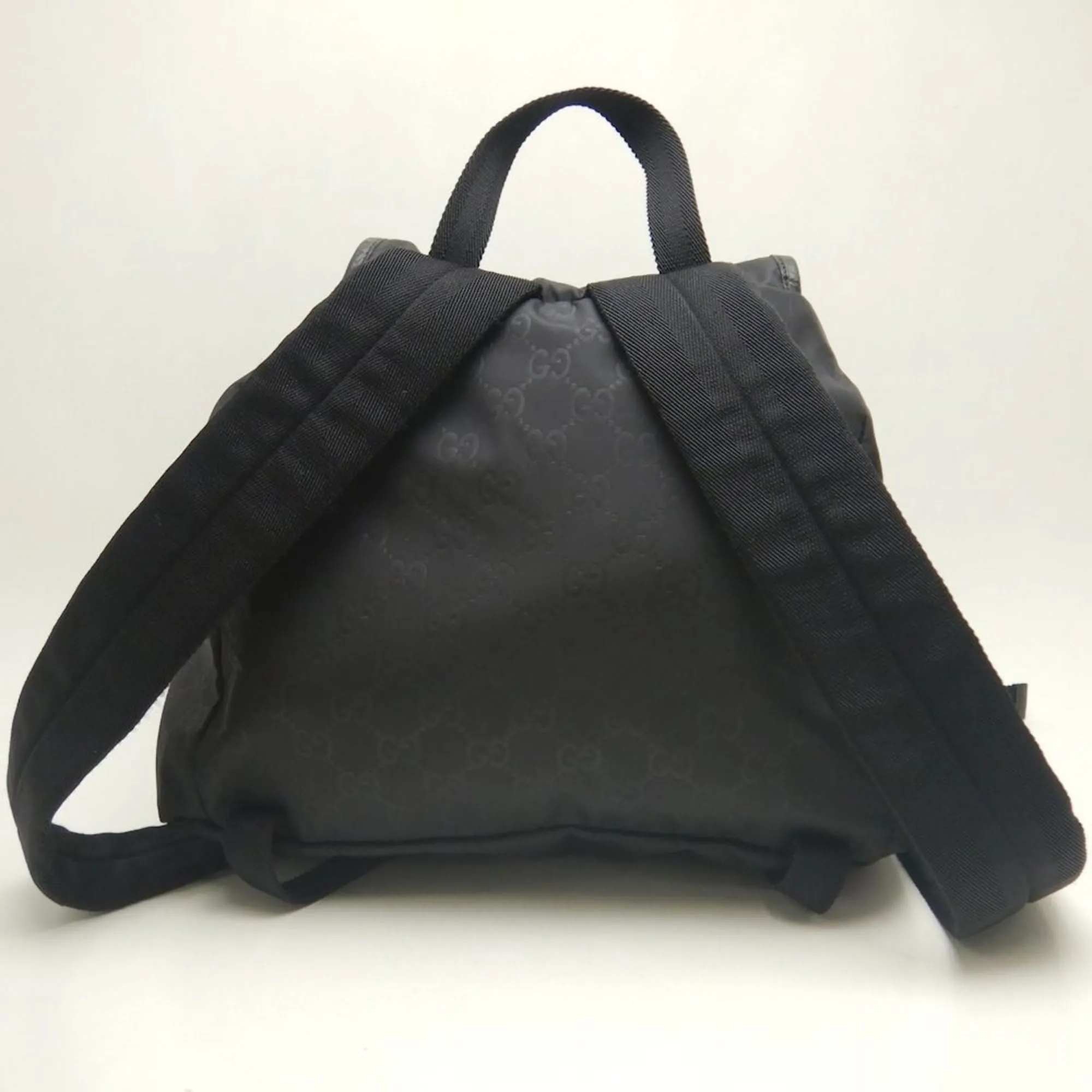 GUCCI Black Leather Backpack