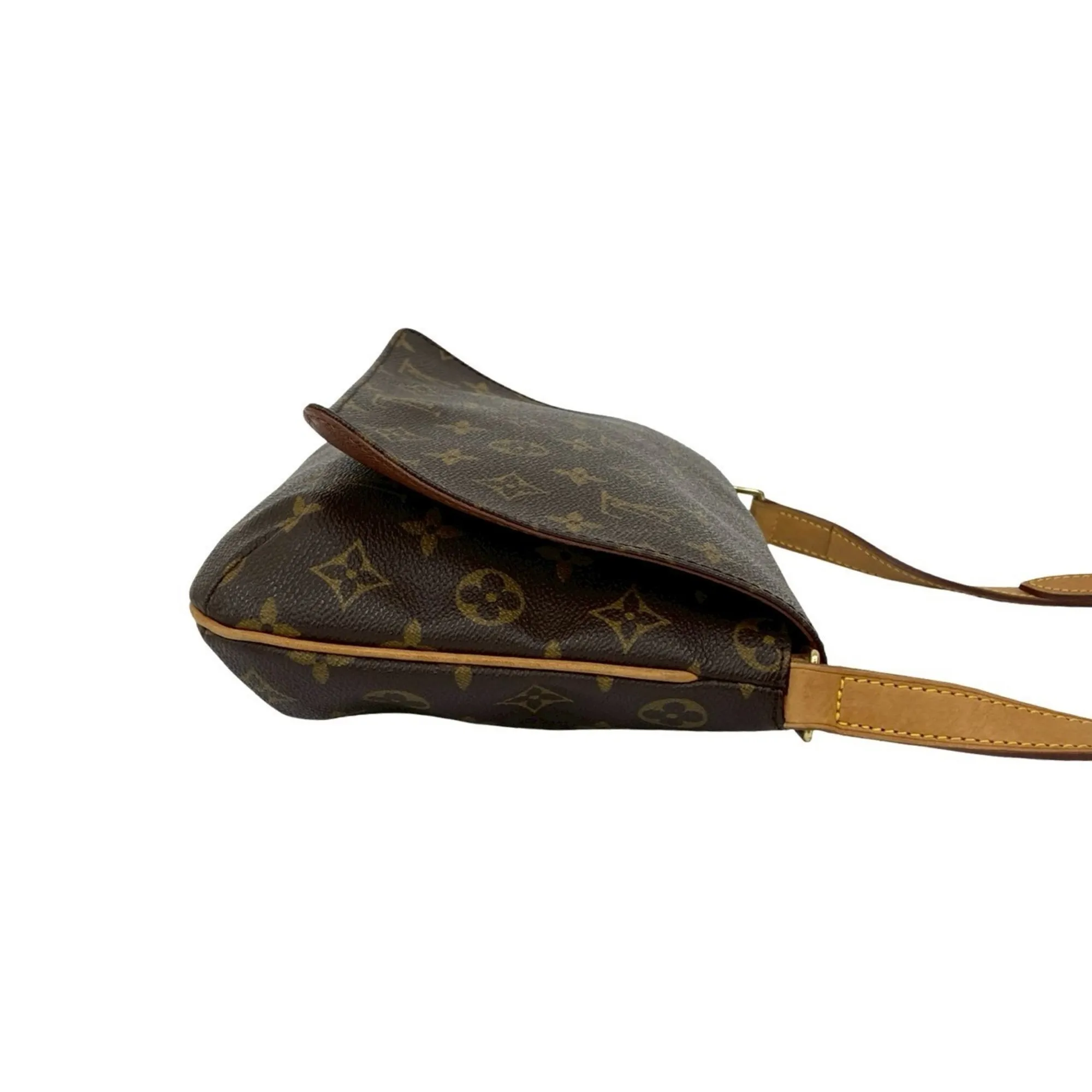 LOUIS VUITTON Brown Monogram Leather Shoulder Bag