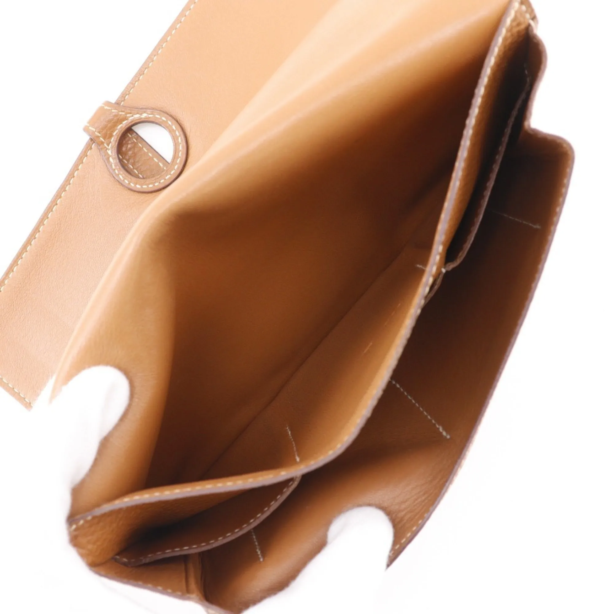 HERMES Brown Leather Wallet