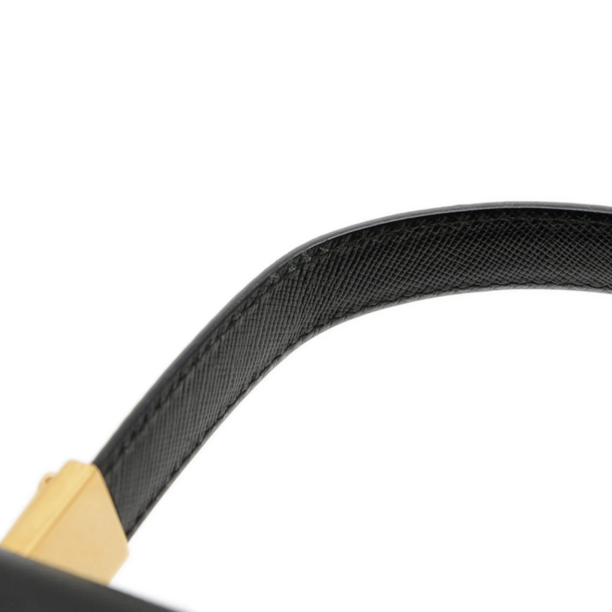 SALVATORE FERRAGAMO Black Leather Shoulder Bag