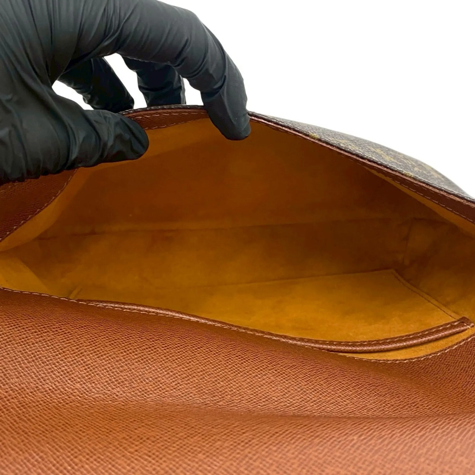 LOUIS VUITTON Brown Monogram Leather Shoulder Bag