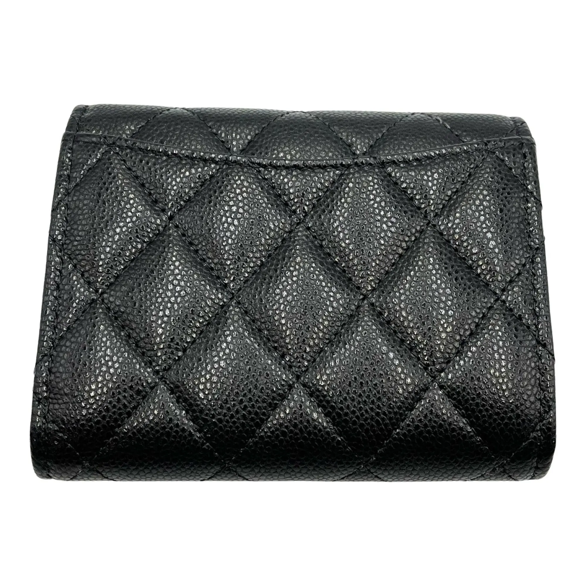 CHANEL Black Leather Wallet