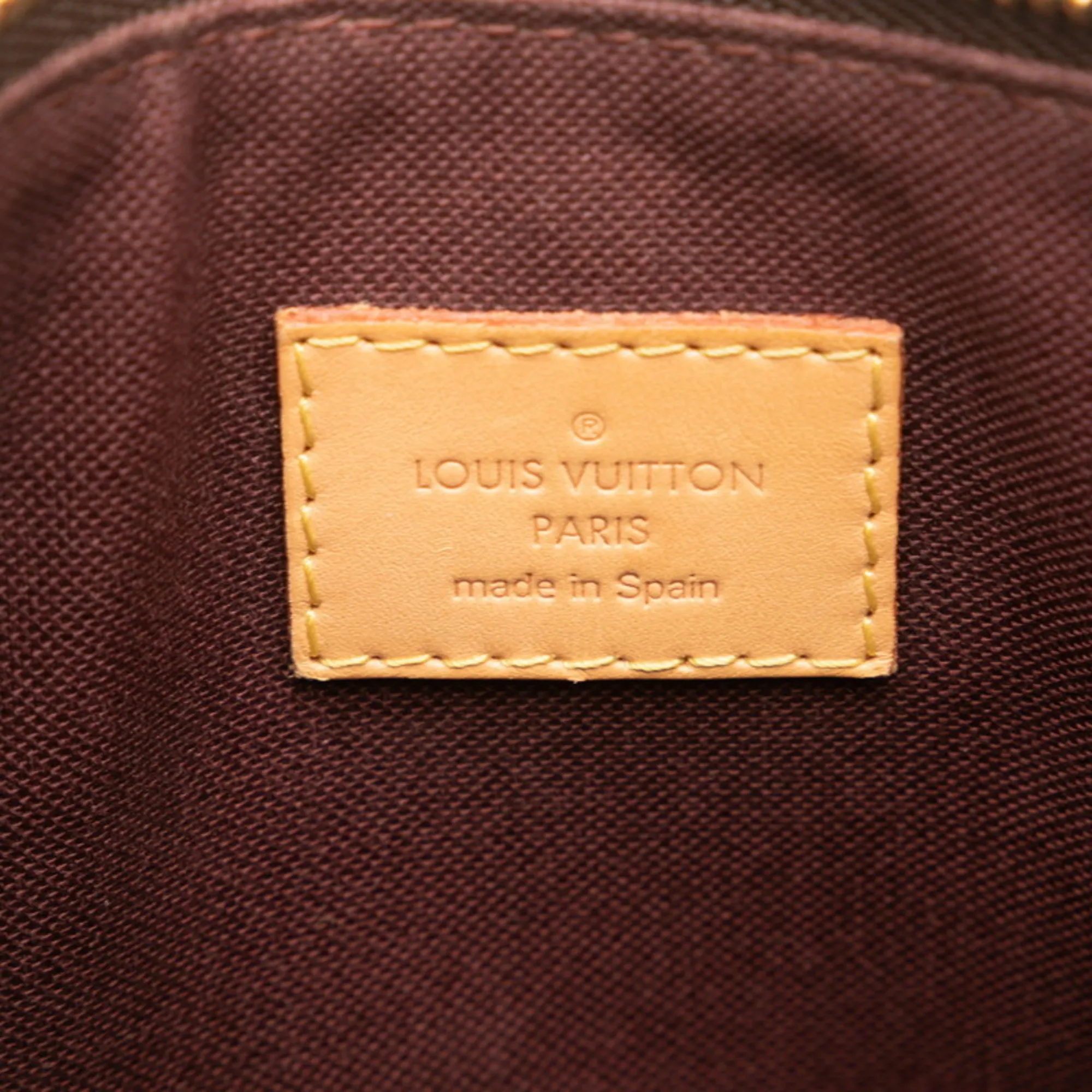LOUIS VUITTON Brown Monogram Leather Shoulder Bag