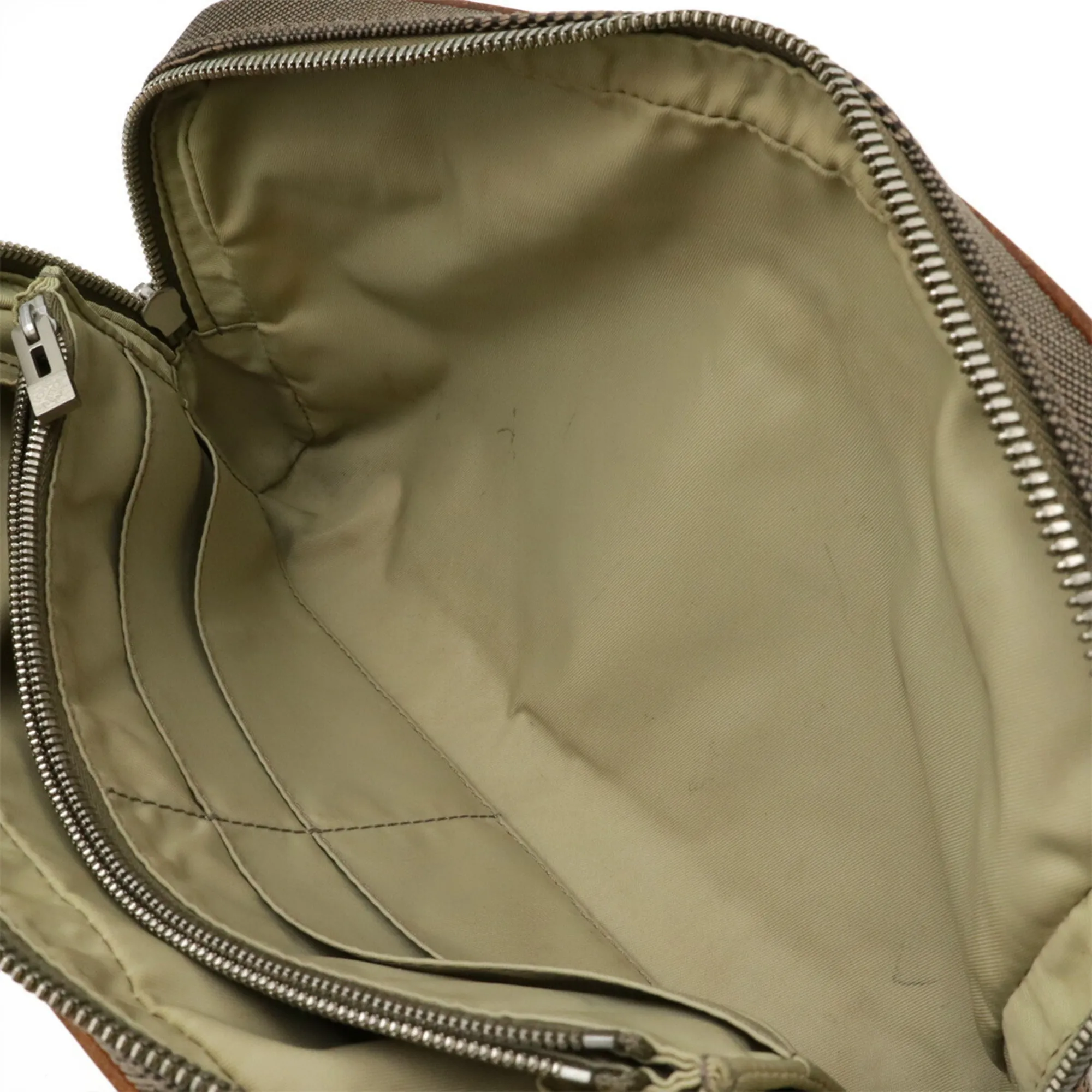 LOUIS VUITTON Brown Damier Leather Fanny Pack