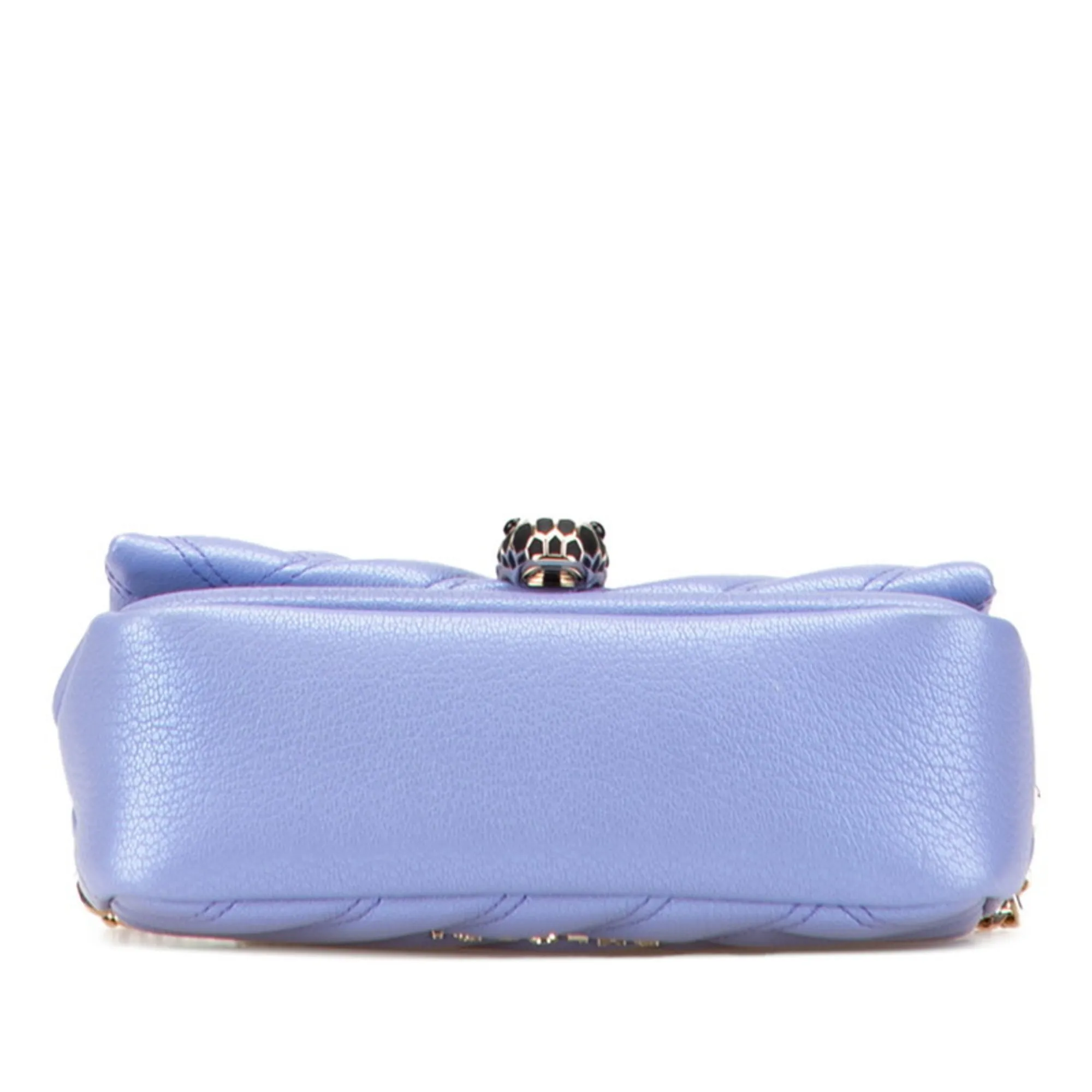 BVLGARI Purple Leather Shoulder Bag