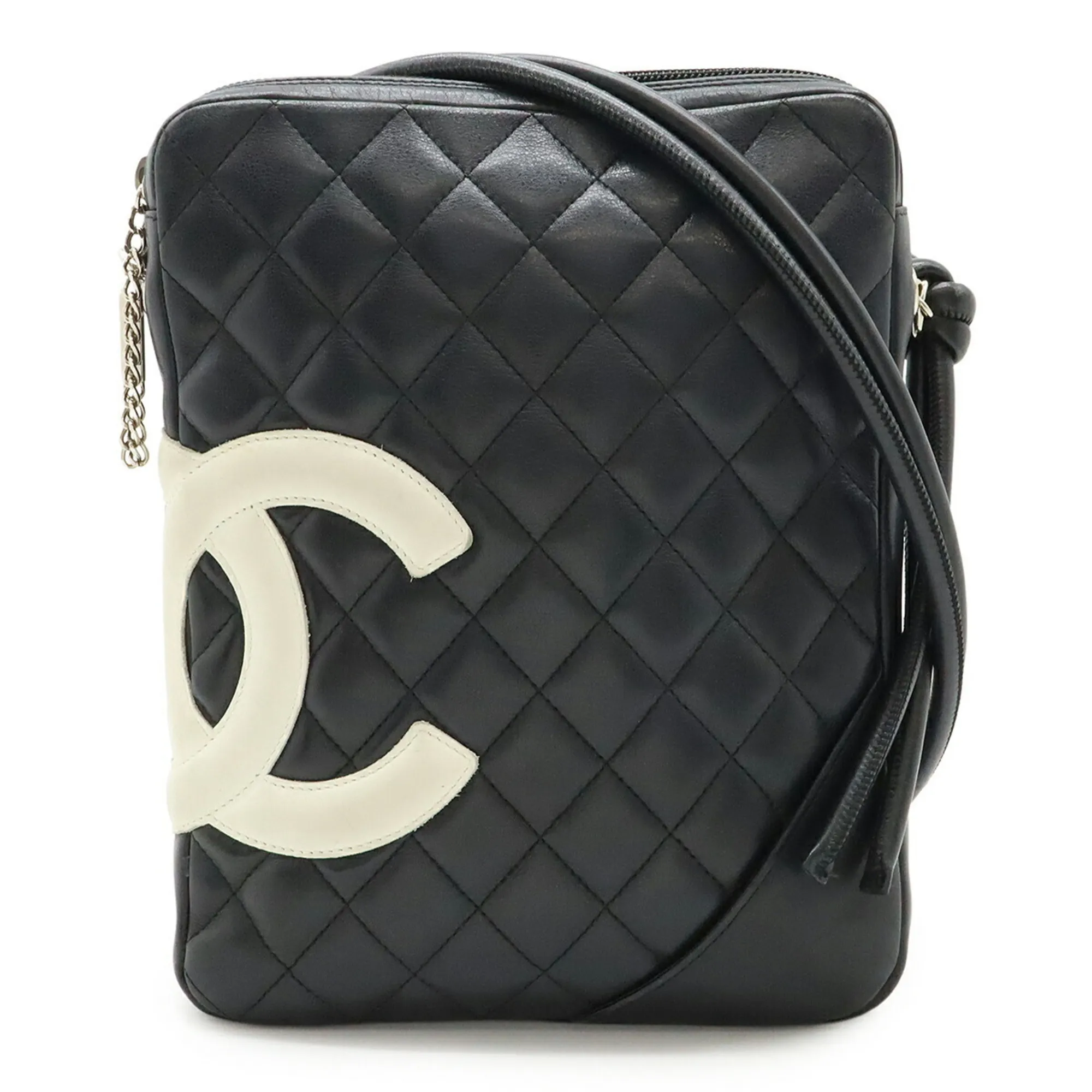 CHANEL Black Logo Shoulder Bag